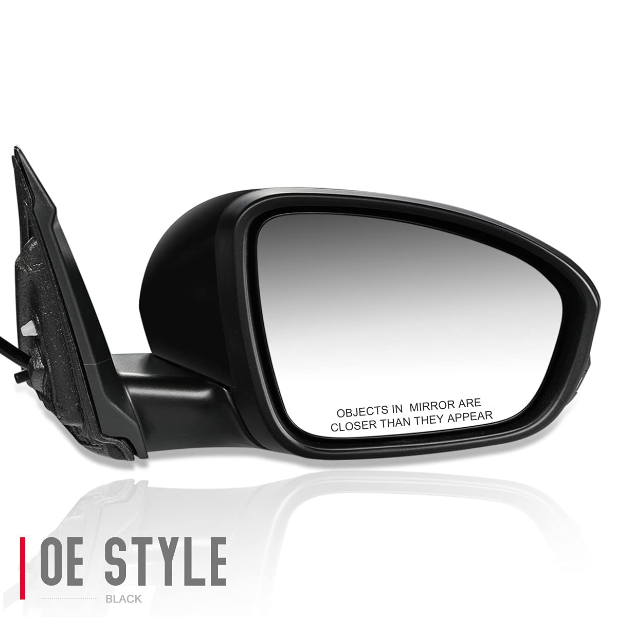 Auto Dynasty NI1321312 Manual Folding Power Adjust Heated Side Mirror with Turn Signal - Compatible with 2019-2020 Nissan Altima (Textured Black) | Perfect for Winter Driving & Enhanced Safety
