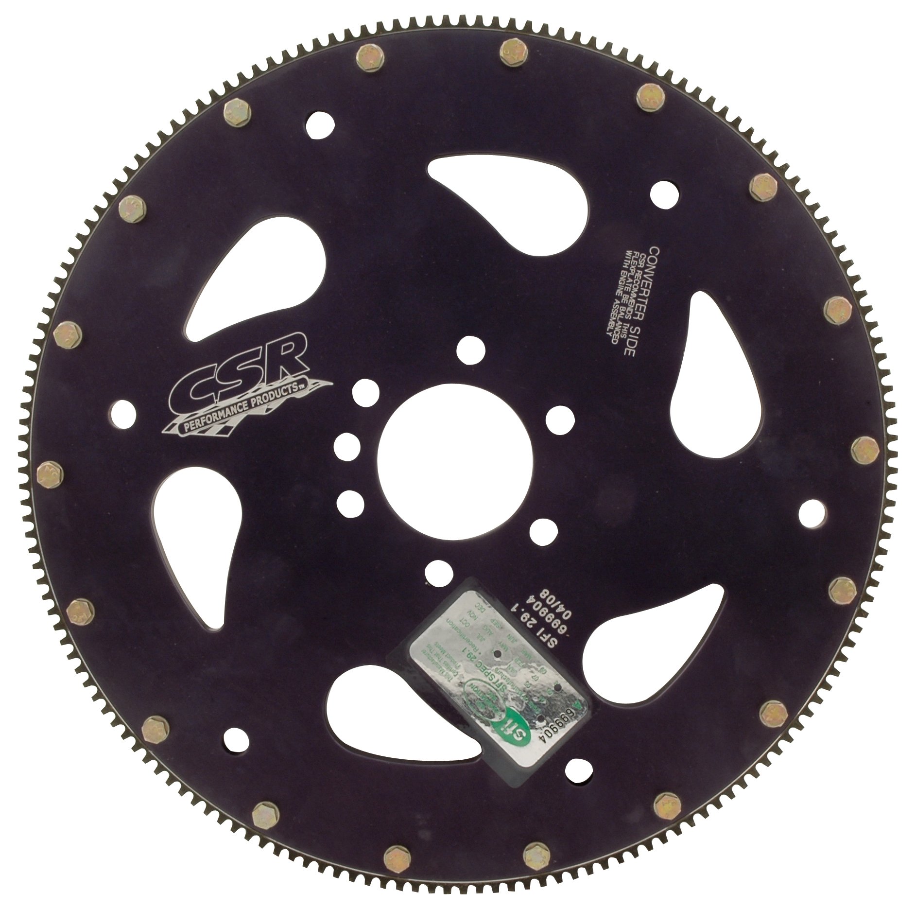 200AL 168 Tooth Aluminum Flexplate with Steel Gear for Chevy V8 Engines - High-Performance Replacement for GM Small Block & Big Block V8 - Perfect for Racing, Off-Road & Engine Rebuilds