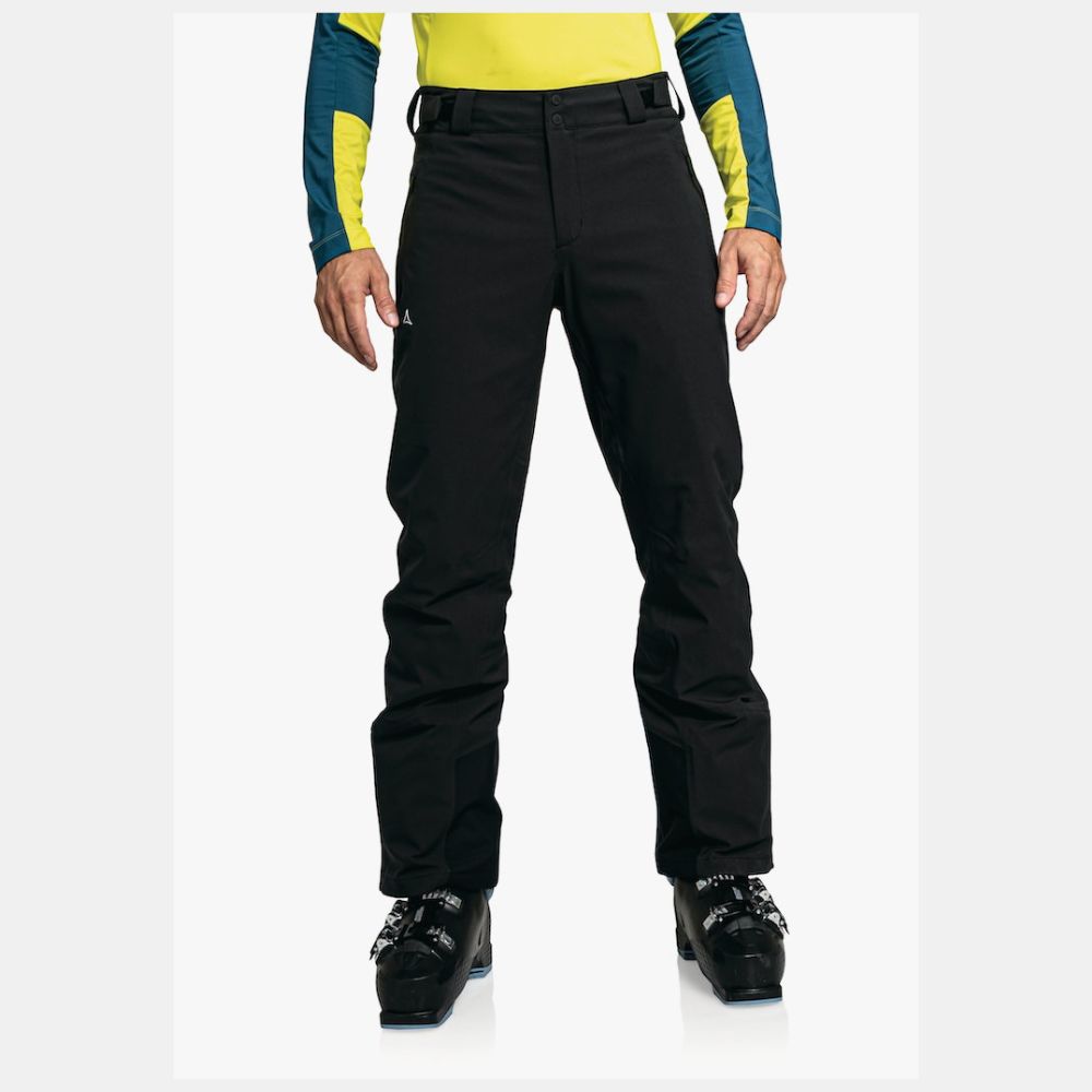 Schoffel Weissach Men's Ski Pants - Waterproof Winter Snow Pants for Skiing & Snowboarding - Black Regular Length - Perfect for Alpine Adventures & Cold Weather Activities