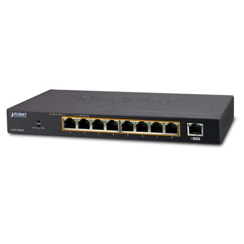 GSD-908HP 8-Port Gigabit PoE+ Switch with 1 SFP Port | 802.3at Compliant | 150W Power Budget | Ideal for IP Cameras, VoIP Phones & Wireless Access Points