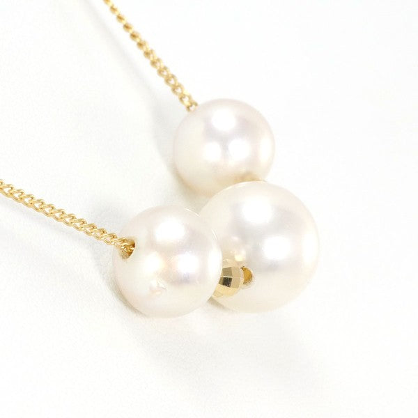 18K Yellow Gold Pearl Necklace for Women - Elegant Bridal Jewelry, Gift for Anniversary & Valentine's Day - Perfect for Weddings, Parties & Special Occasions