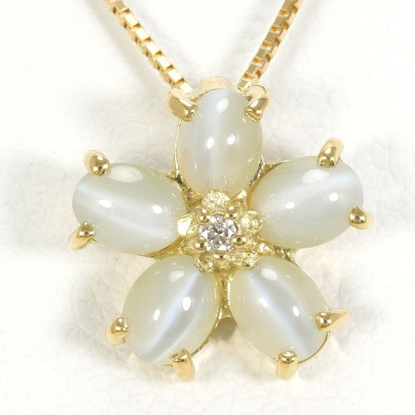 18K Yellow Gold Chrysoberyl Cat's Eye Necklace - Elegant Gemstone Jewelry for Women | Perfect for Parties, Weddings & Special Occasions
