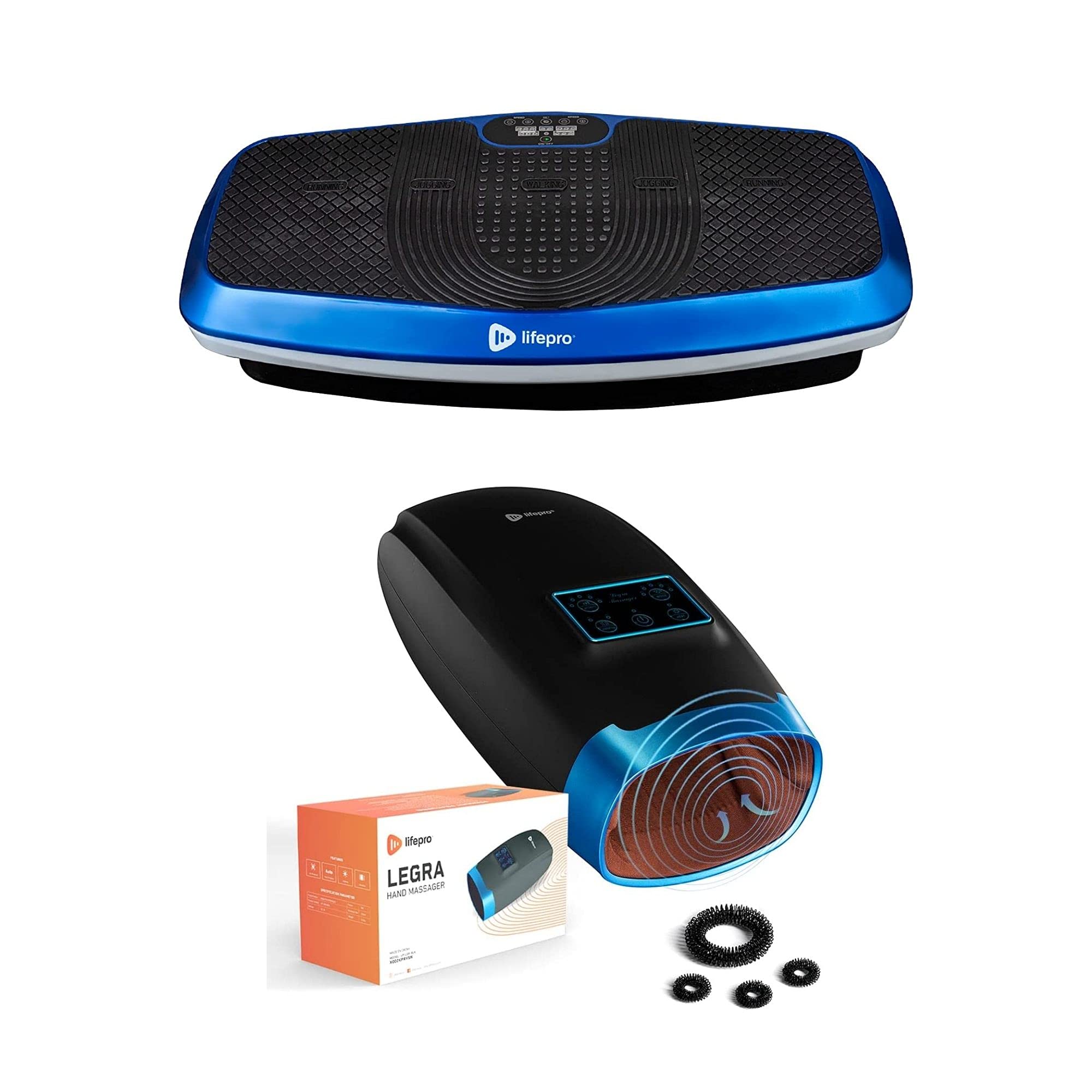 LifePro Hovert 3D Vibration Plate Exercise Machine with Heat Therapy & Hand Massager - Full Body Workout, Weight Loss, Muscle Recovery, Home Gym Fitness Equipment for Women & Men