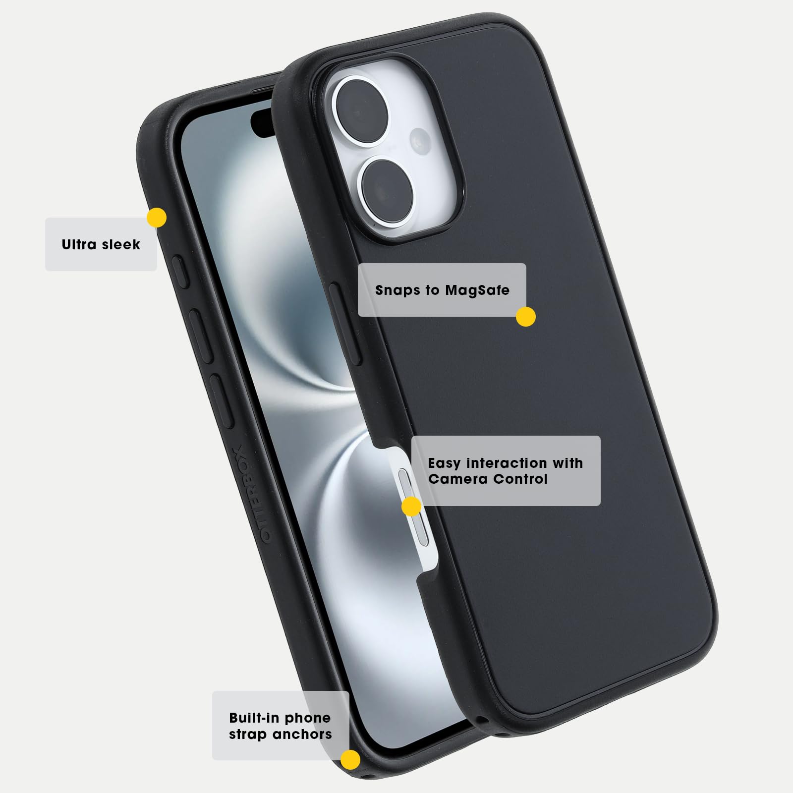 OtterBox Symmetry Series Protective Case for iPhone 16 Pro - Blue | Slim & Durable Phone Cover with Drop Protection | Perfect for Everyday Use, Travel & Outdoor Activities