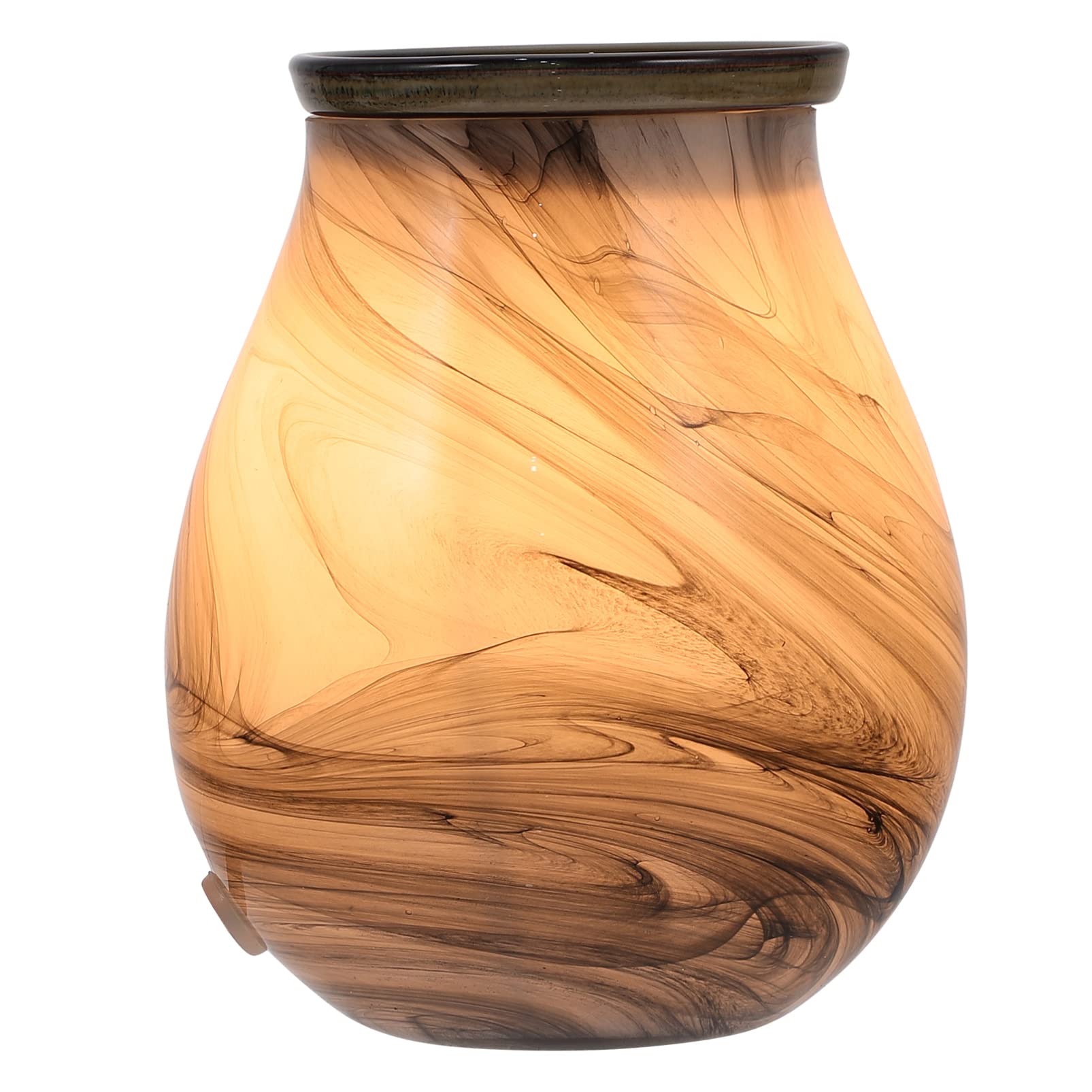 OSALADI Ceramic Fragrance Lamp - Scented Wax Melt Warmer & Essential Oil Diffuser with LED Lighting | Home Decor Aromatherapy Gift | Perfect for Bedroom, Living Room & Office Relaxation (US Plug)