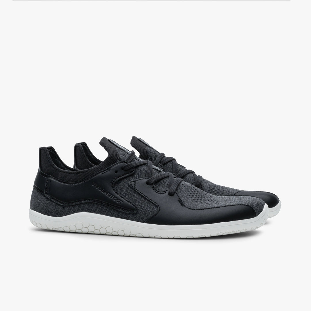 Vivobarefoot Men's Primus Asana III Barefoot Shoes - Obsidian Black | Lightweight & Flexible Minimalist Footwear for Running, Training & Everyday Wear