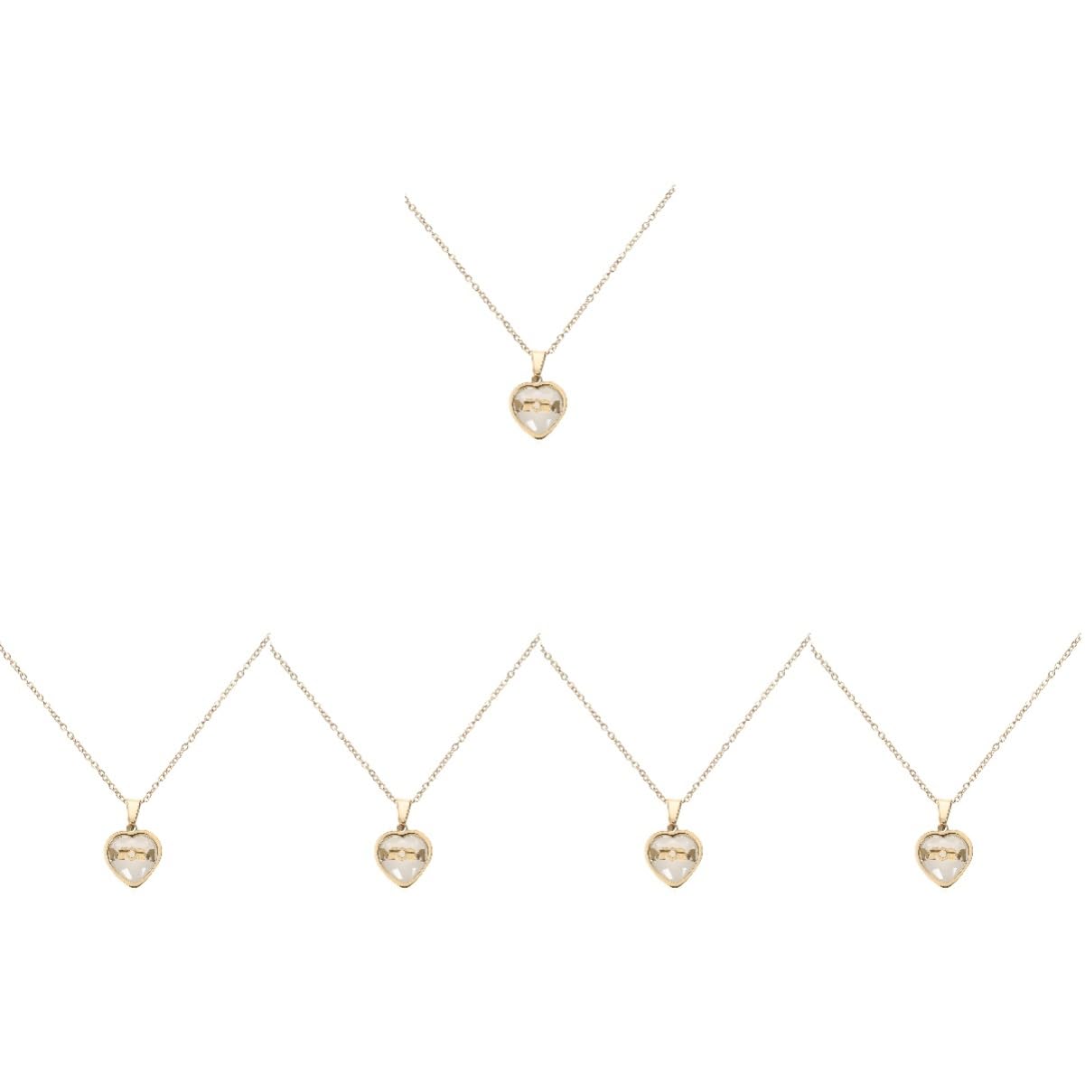 5-Piece Mother Necklace Set - Elegant Titanium Steel Zircon Choker for Women | Perfect Gift for Mom from Daughter | New Mom Jewelry | Ideal for Mother's Day, Birthday & Special Occasions
