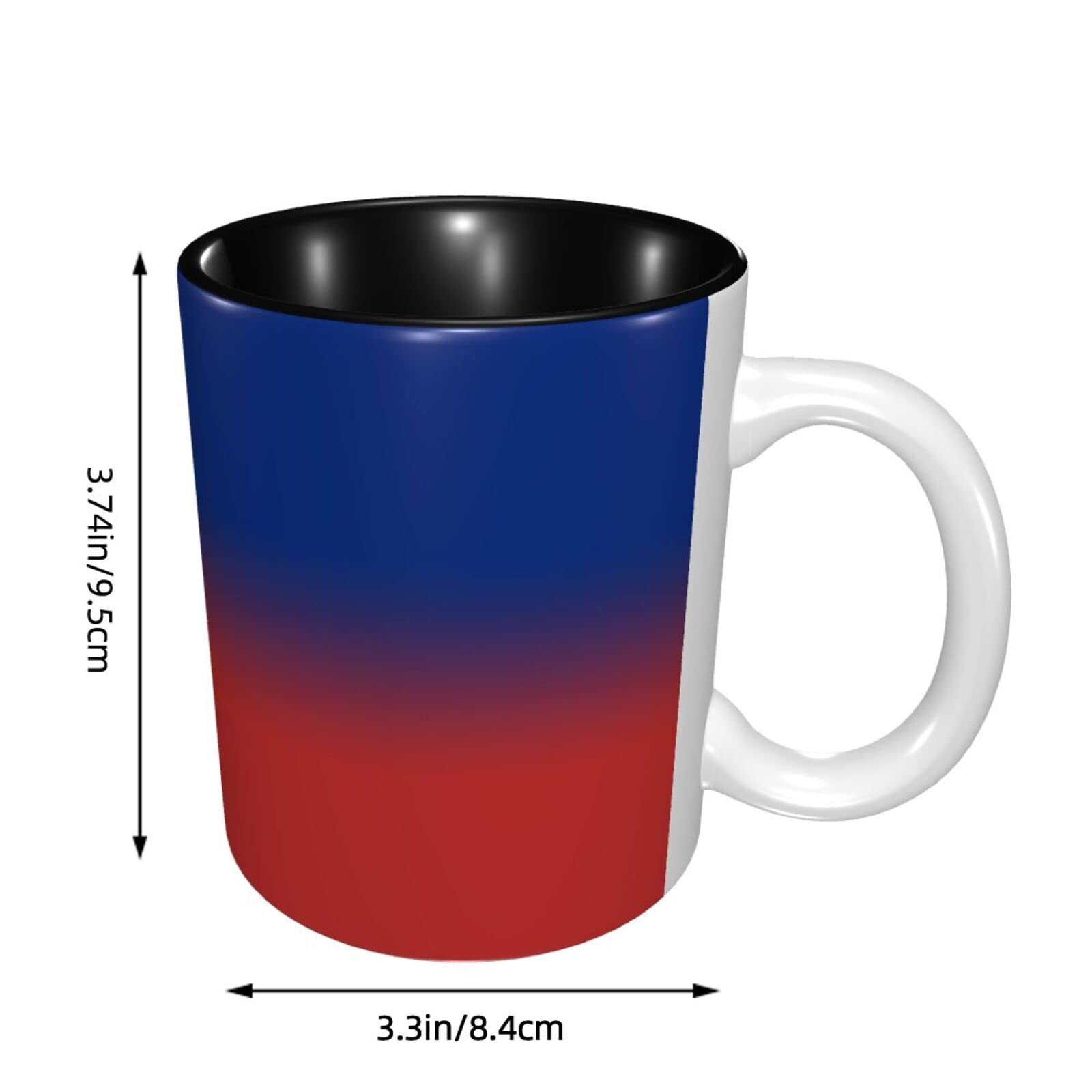 Personalized Baseball Coffee Mug - Custom Ceramic Cup with Handle, Team Colors & Name/Number - Great Gift for Baseball Fans, Men & Women - Perfect for Home, Office & Game Day Use