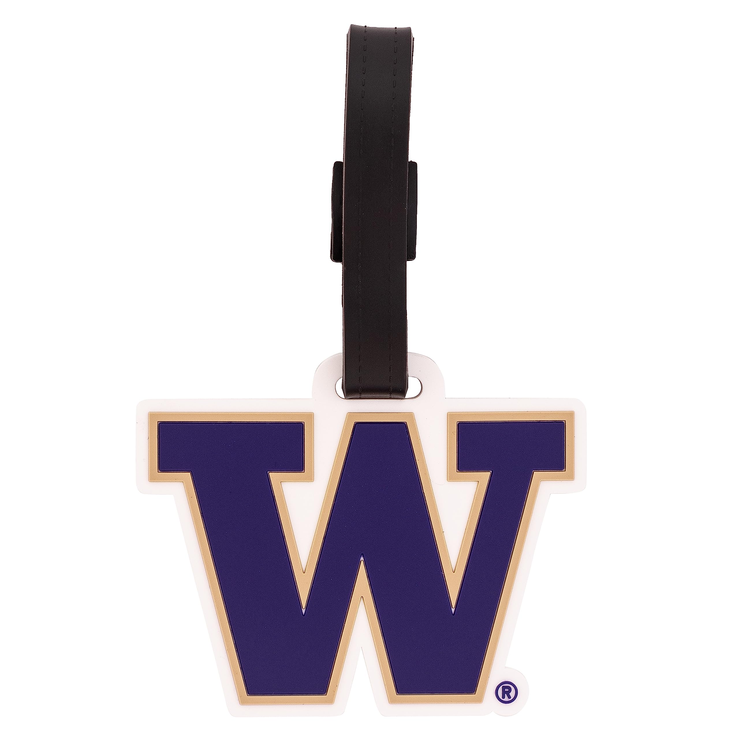 UW Huskies Luggage Tag - Durable PVC Travel ID Label for Bags & Backpacks | University of Washington Alumni Gift, Desert Cactus Design | Perfect for College Travel, Campus Tours & Game Day