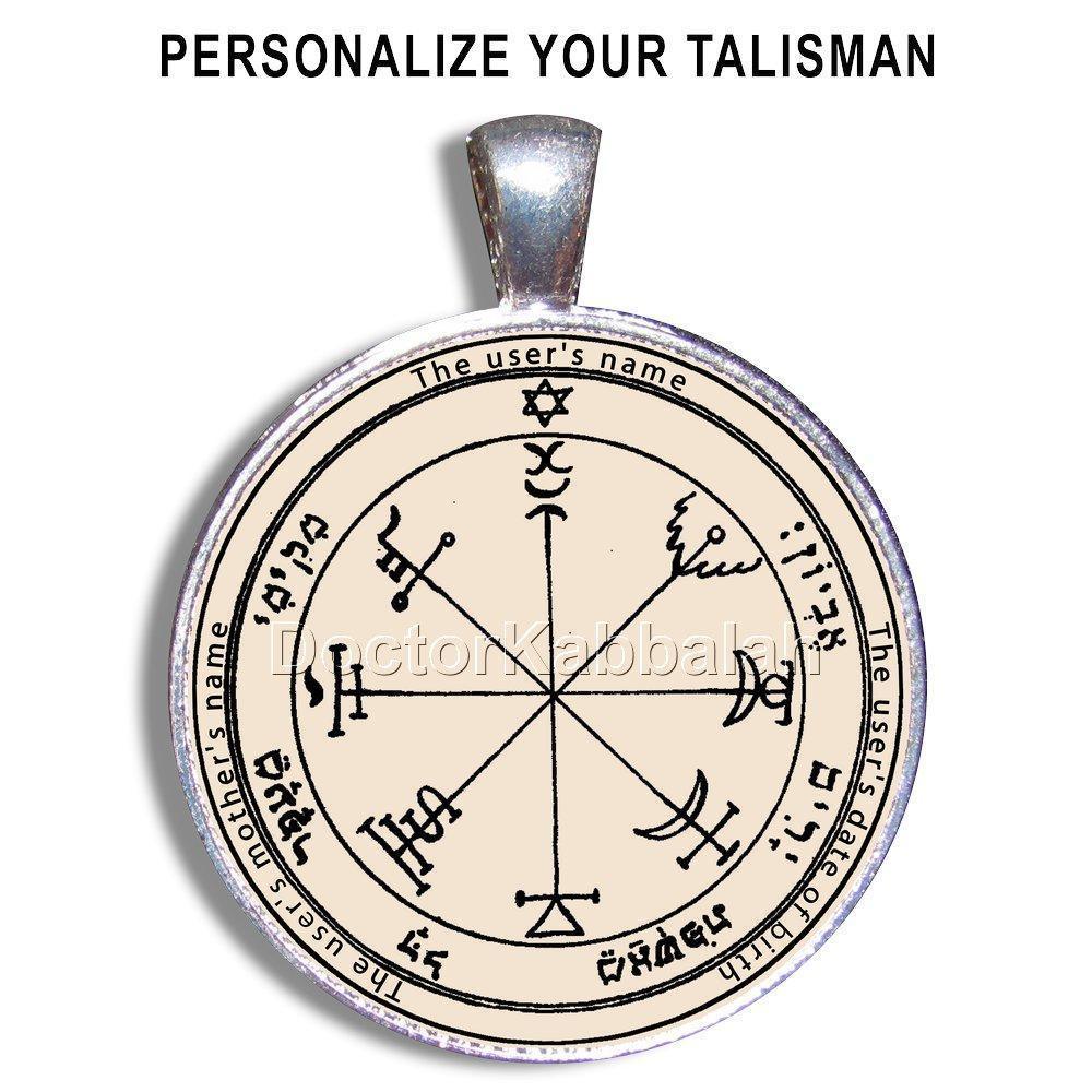 Authentic Kabbalah Amulet for Wealth Protection - Handcrafted Parchment Talisman | Spiritual Jewelry for Home & Office Blessings