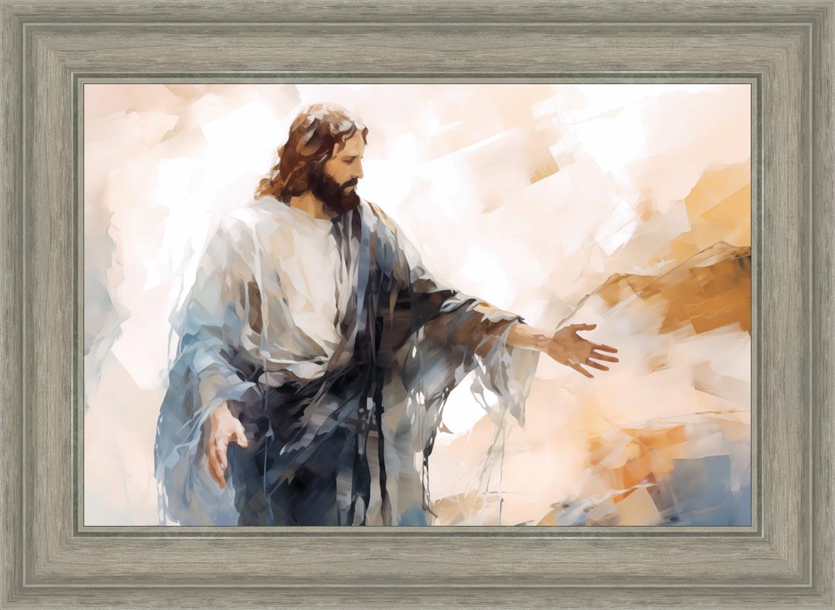 Come Unto Me By Gabriel Heaton - Inspirational Christian Wall Art for Home & Church Decor | Perfect for Living Room, Bedroom & Office