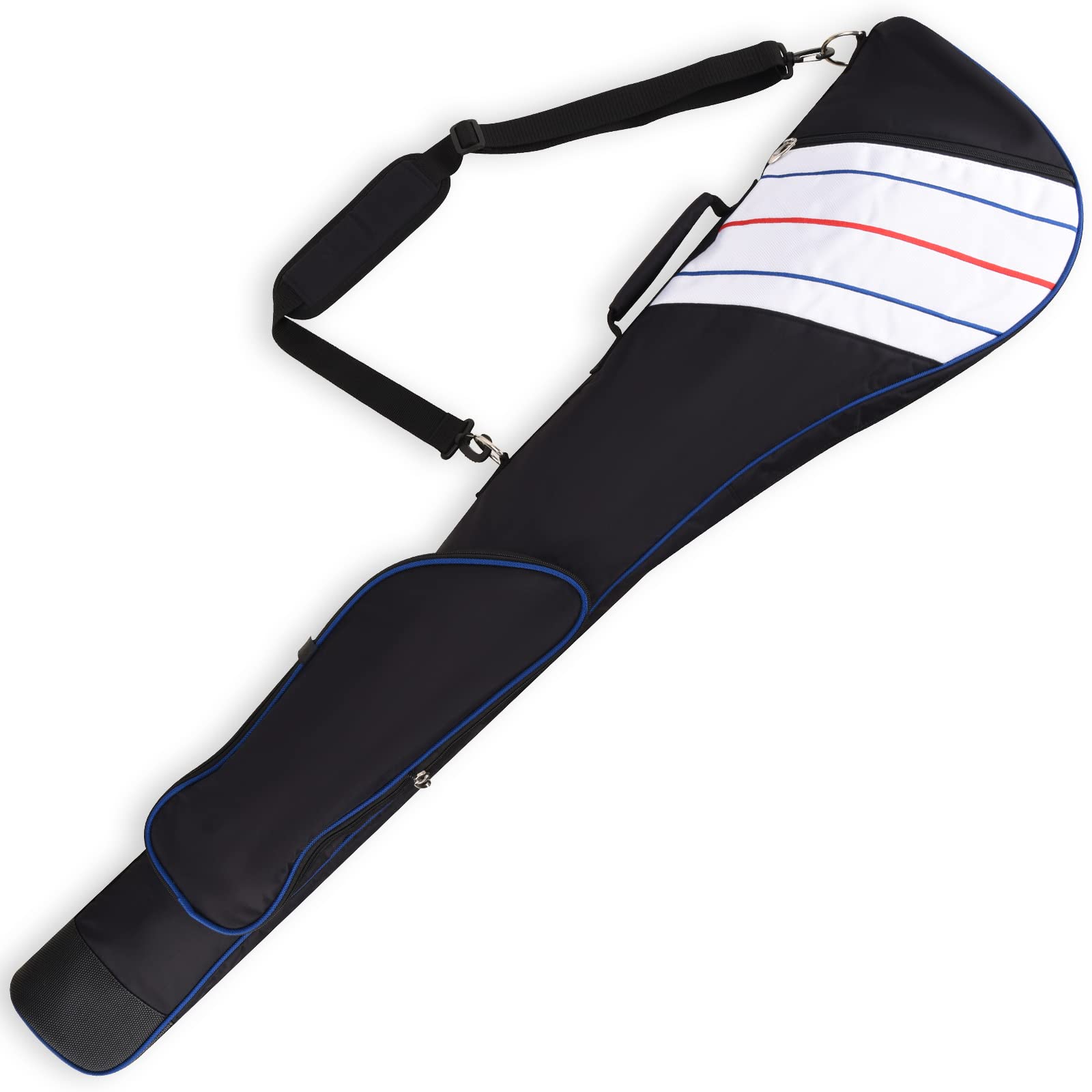 Lightweight Big Teeth Golf Sunday Bag for Driving Range & Practice | Small Par 3 Golf Bag with Carry Shoulder Strap | Foldable & Multi-Color | Perfect for Weekend Golfers & Club Storage