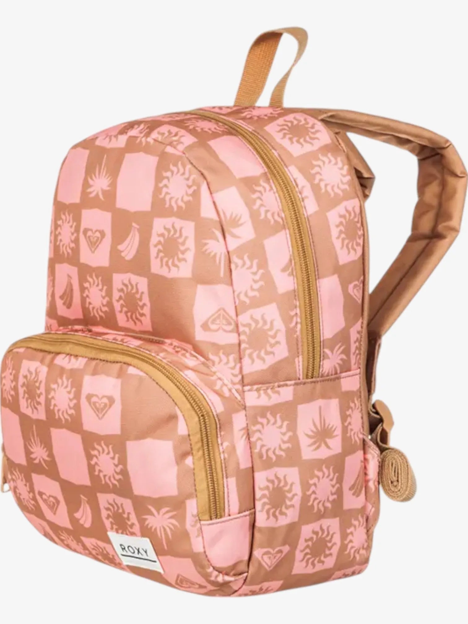 ROXY Always Core Printed Coral Backpack - Stylish & Durable Daypack for School, Travel & Outdoor Adventures