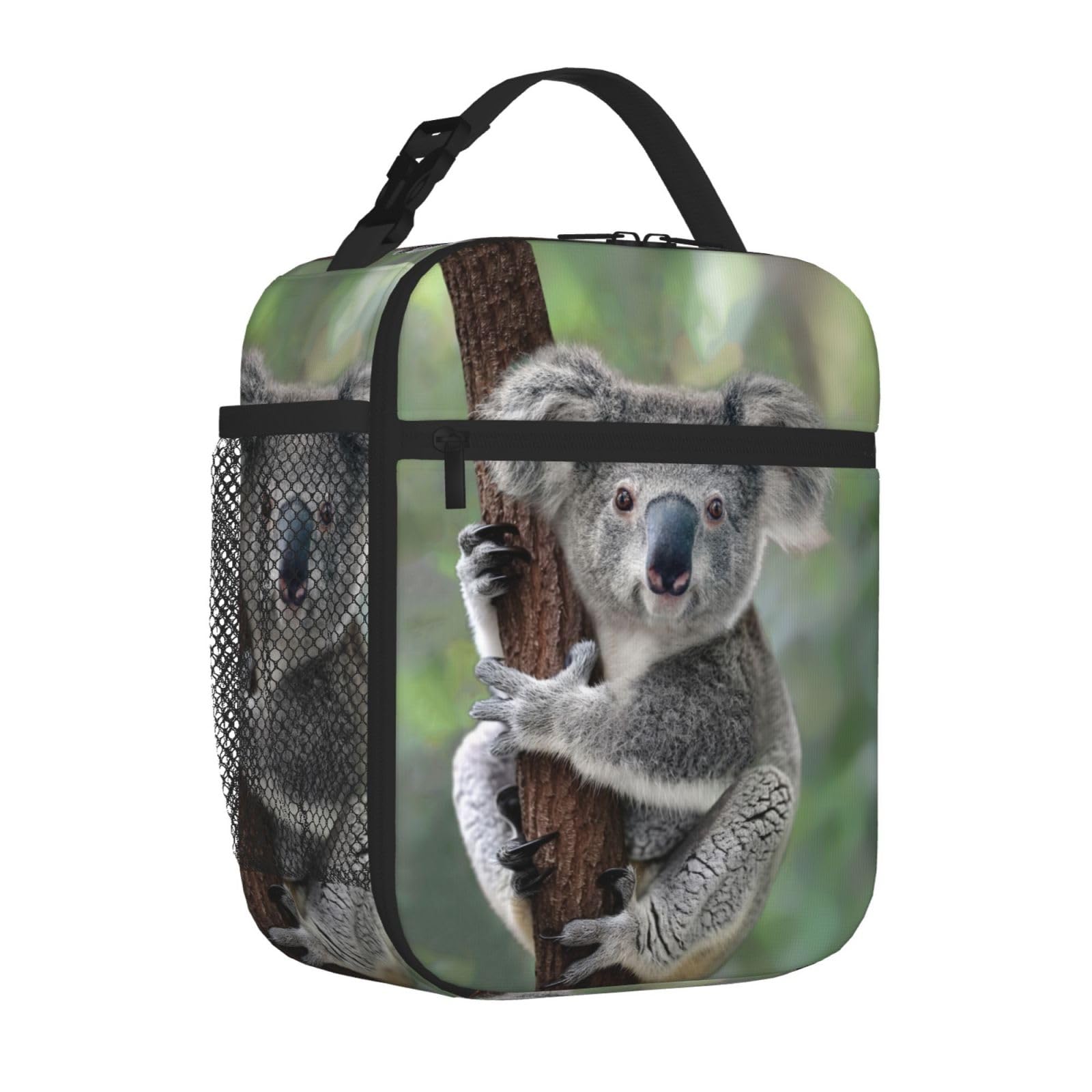 Insulated Reusable Koala Lunch Box - Cute Animal Design Lunch Bag for Men, Women, Teens & Kids | Portable Cooler Tote for Office, School, Travel & Picnics | BPA-Free & Leak-Proof Lunchbox