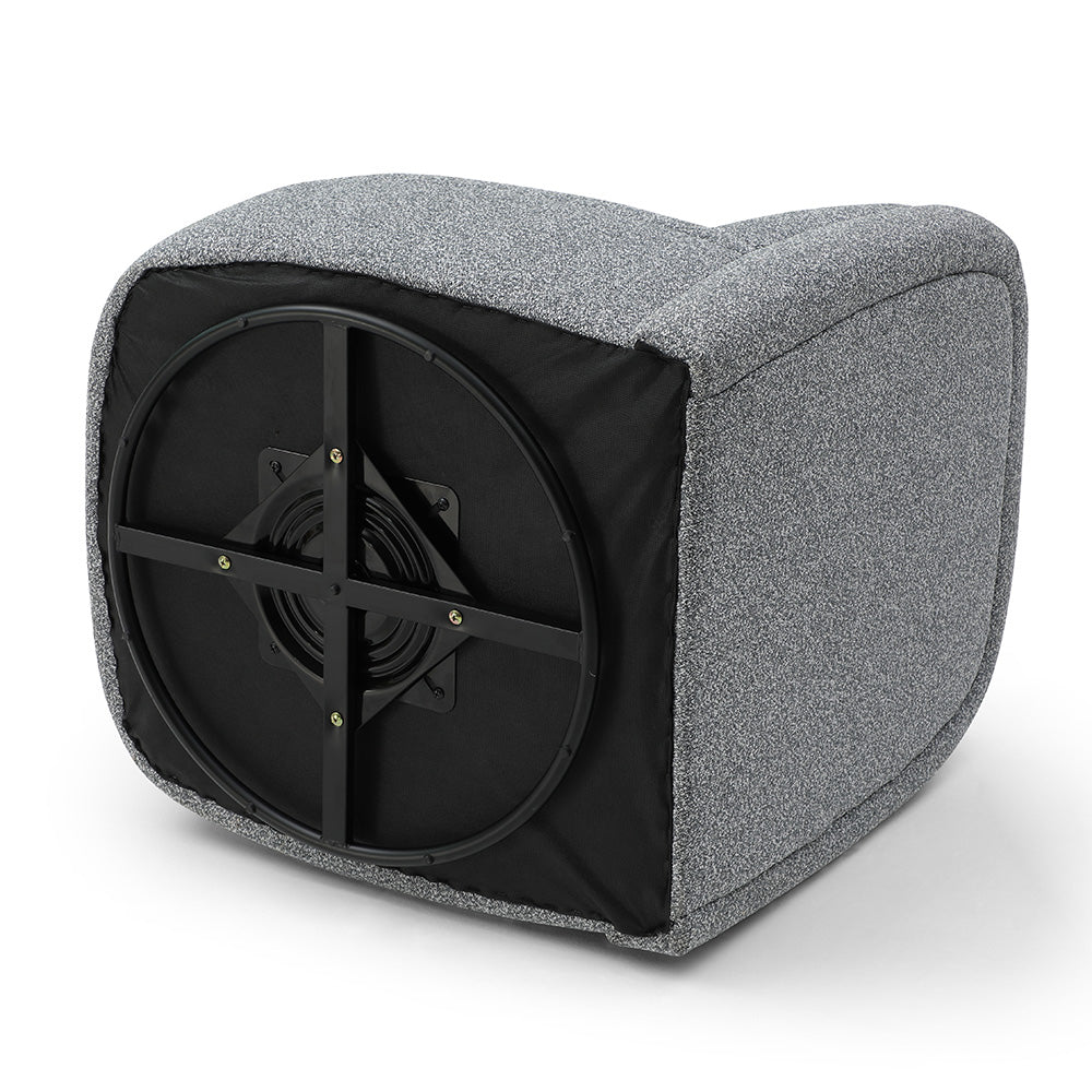 LEXTER Swivel Lounge Chair - Dark Grey Modern Accent Chair for Living Room, Bedroom, or Office - 360 Degree Rotating Comfortable Reading Chair with Ergonomic Support