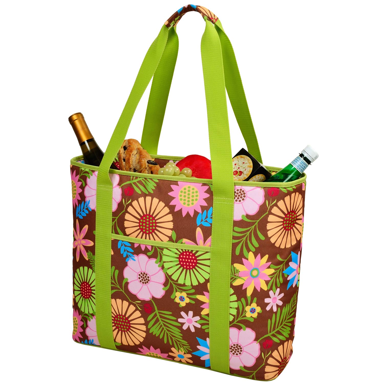 Extra Large Insulated Cooler Tote Bag for Picnic, Beach, Camping & Outdoor Activities - Leakproof Lunch Box for Food Storage, Groceries & Drinks