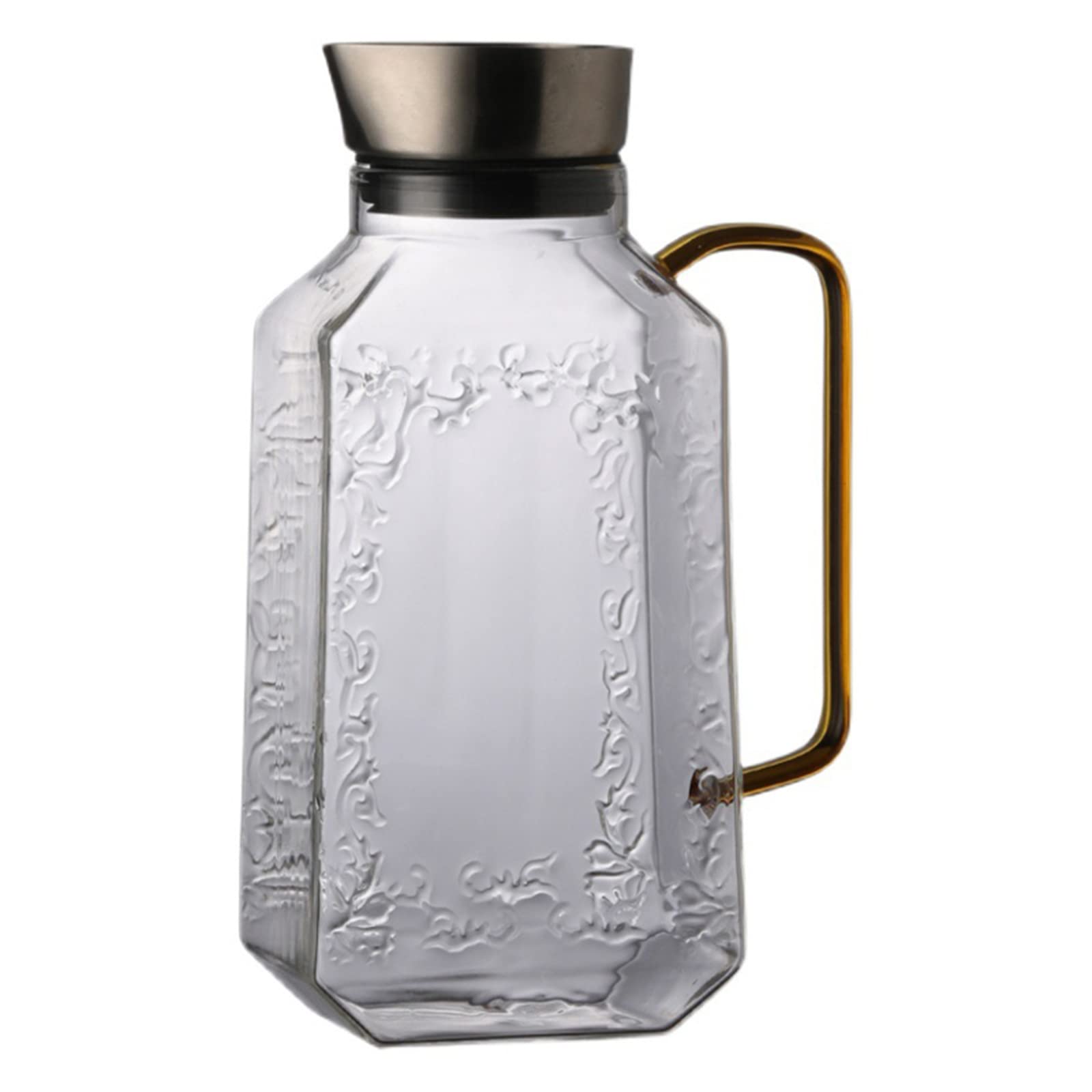 Insulated Glass Bottle for Hot & Cold Drinks - 32oz Juice Mug, Milk Water Cup, Kettle & Carafe for Home, Kitchen, Dining & Bar - Perfect for Iced Tea, Coffee, Lemonade & Smoothies