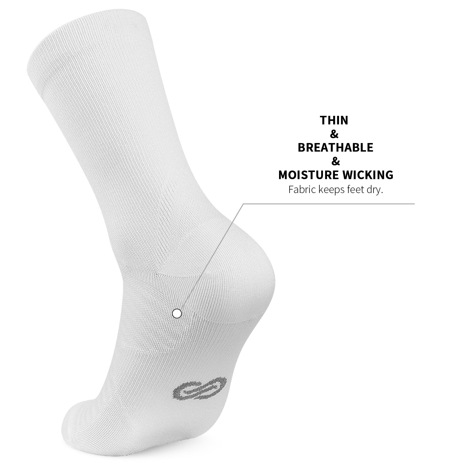 GECKOMAN x PAPLUS Athletic Crew Socks for Men & Women - Breathable Performance Running Socks for Sports, Gym & Daily Wear