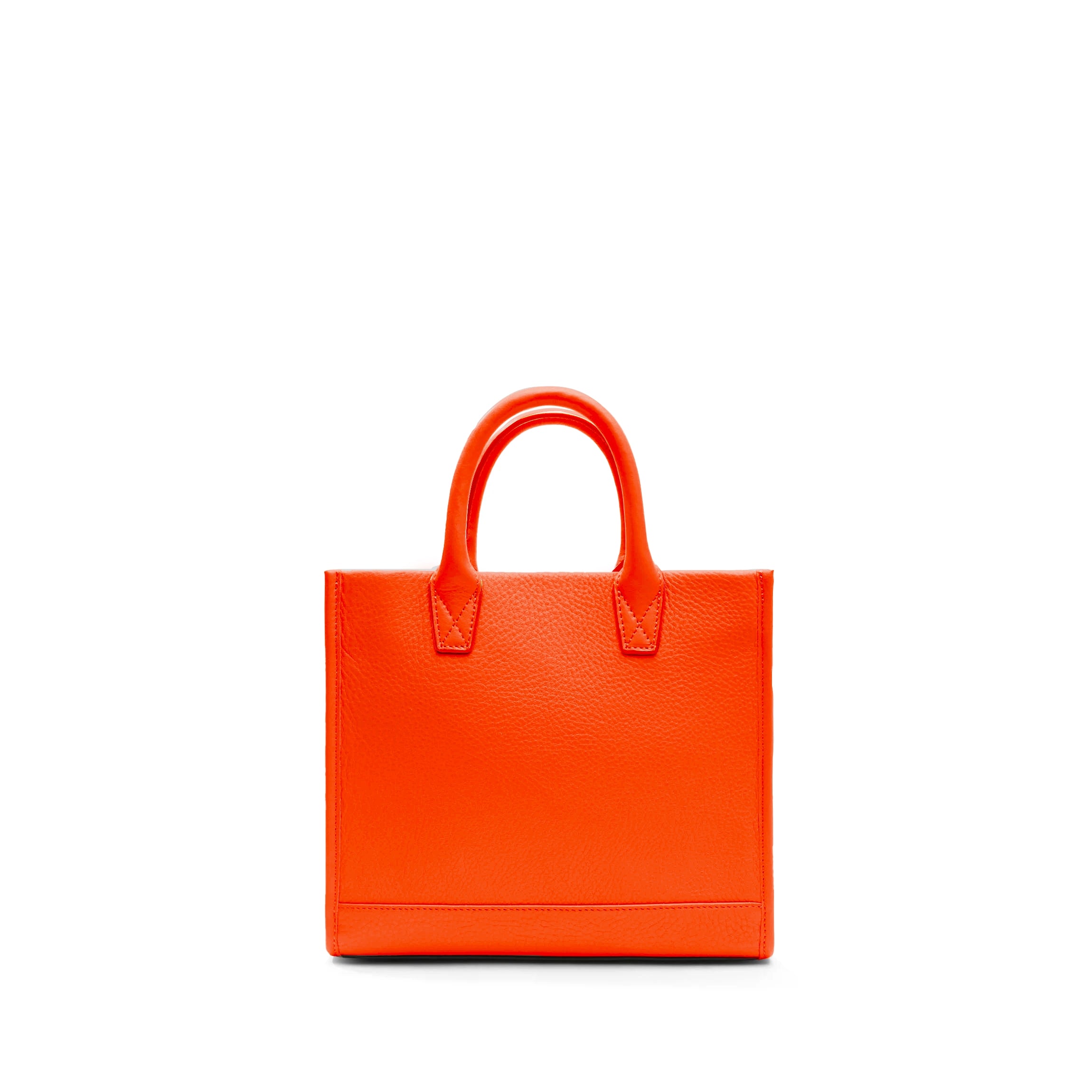 Kress Mini Top Handle Crossbody Bag in Clementine Orange - Stylish & Compact for Work, Travel, and Everyday Use