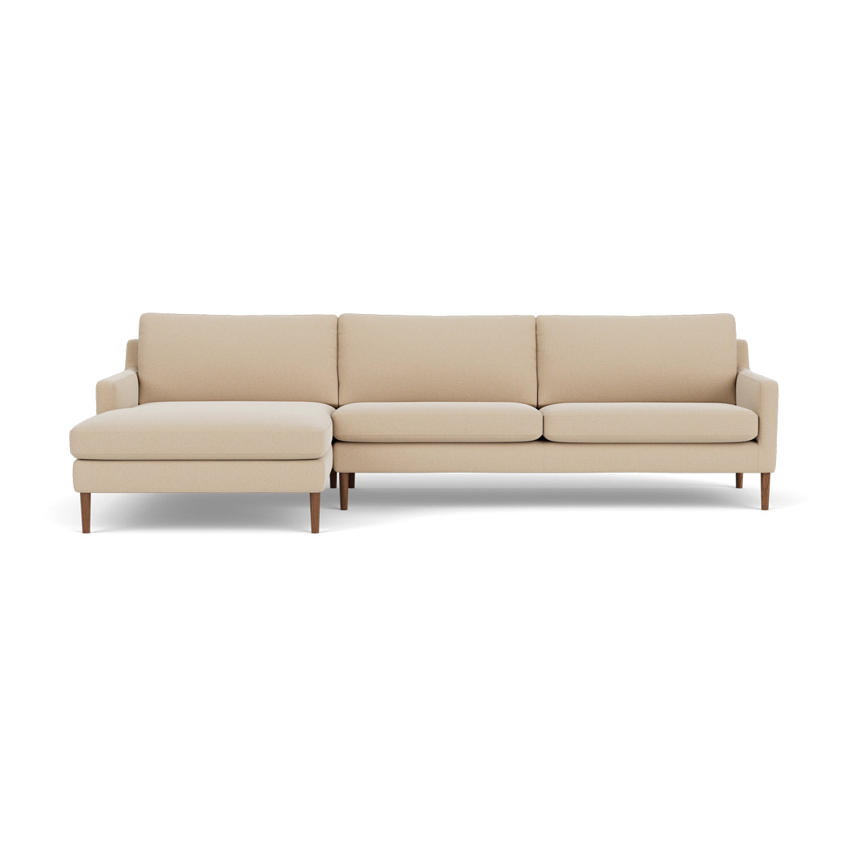 Astha Fabric Left Chaise Sofa - Modern L-Shaped Sectional Couch with Reversible Design for Living Room, Lounge & Home Theater Comfort