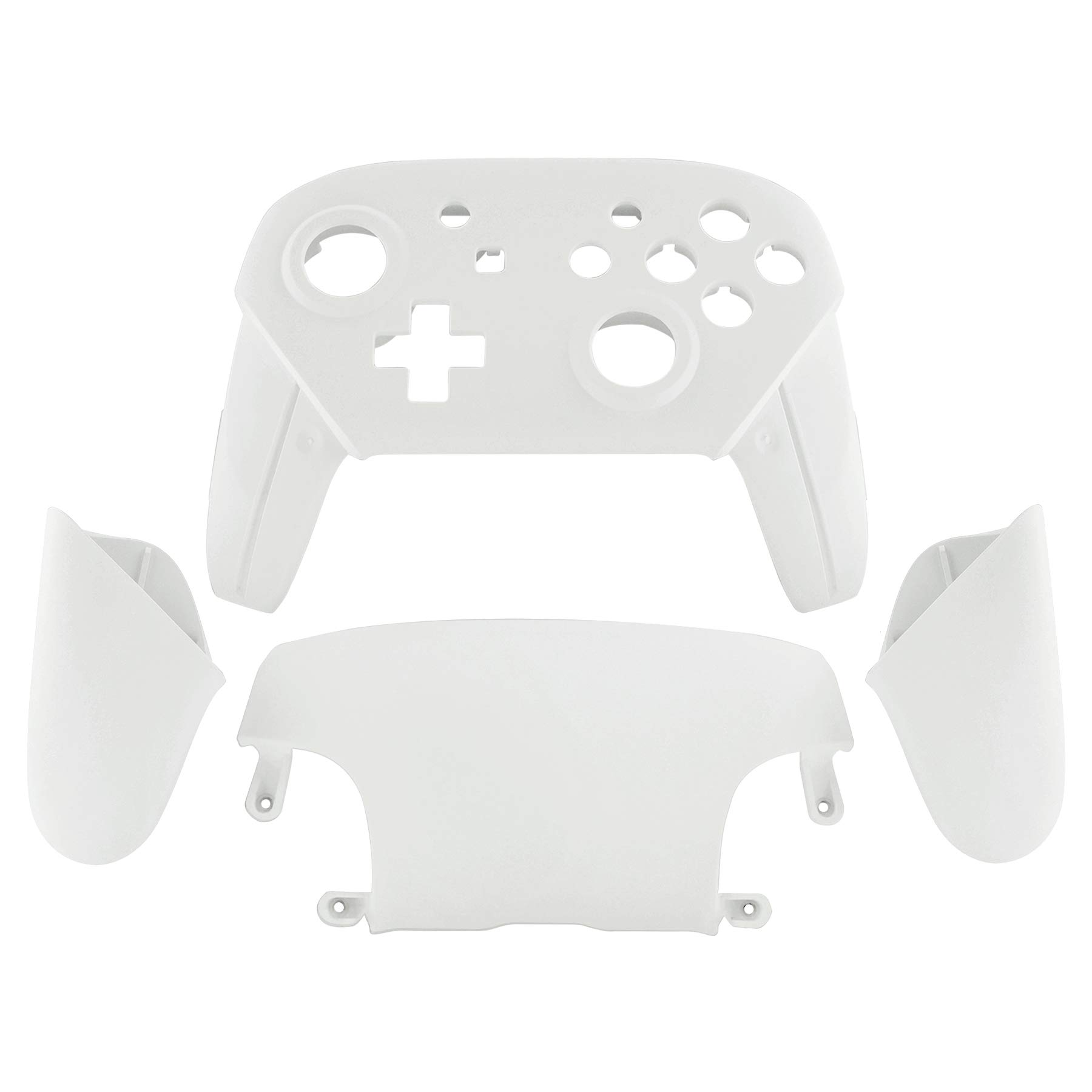 eXtremeRate Replacement Cover Grip Shell Case for Nintendo Switch Pro Controller (Controller Not Included) - White | Enhanced Grip & Comfort for Gaming Sessions