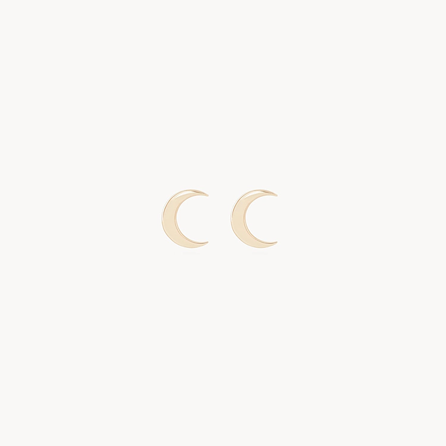 14K Yellow Gold Everyday Larger Crescent Moon Earrings for Women – Perfect for Casual Wear, Parties, and Gifting