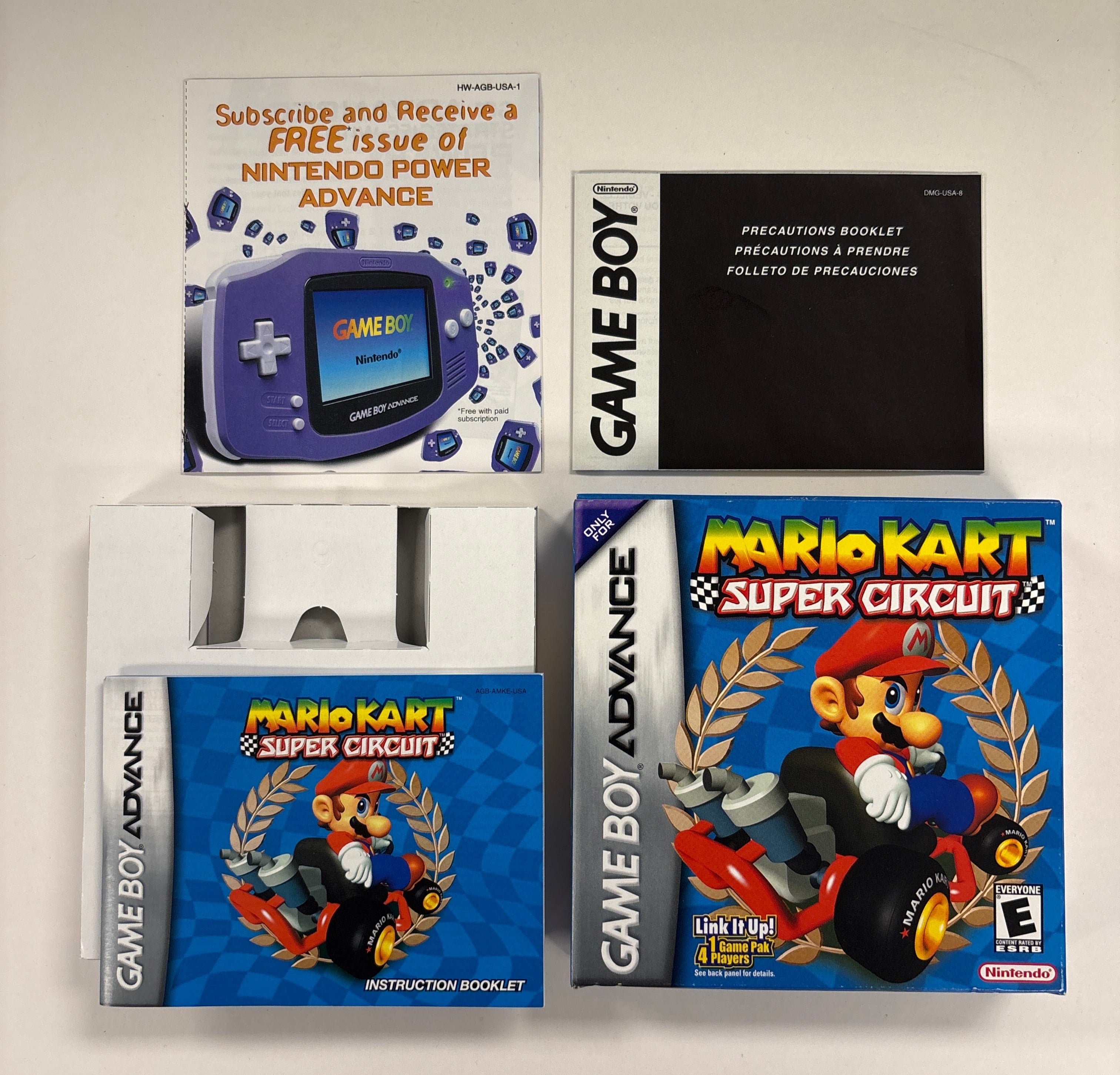 Mario Kart Super Circuit Game Boy Advance Box & Manuals Only (No Game Included) - Perfect for Collectors & Retro Gaming Enthusiasts