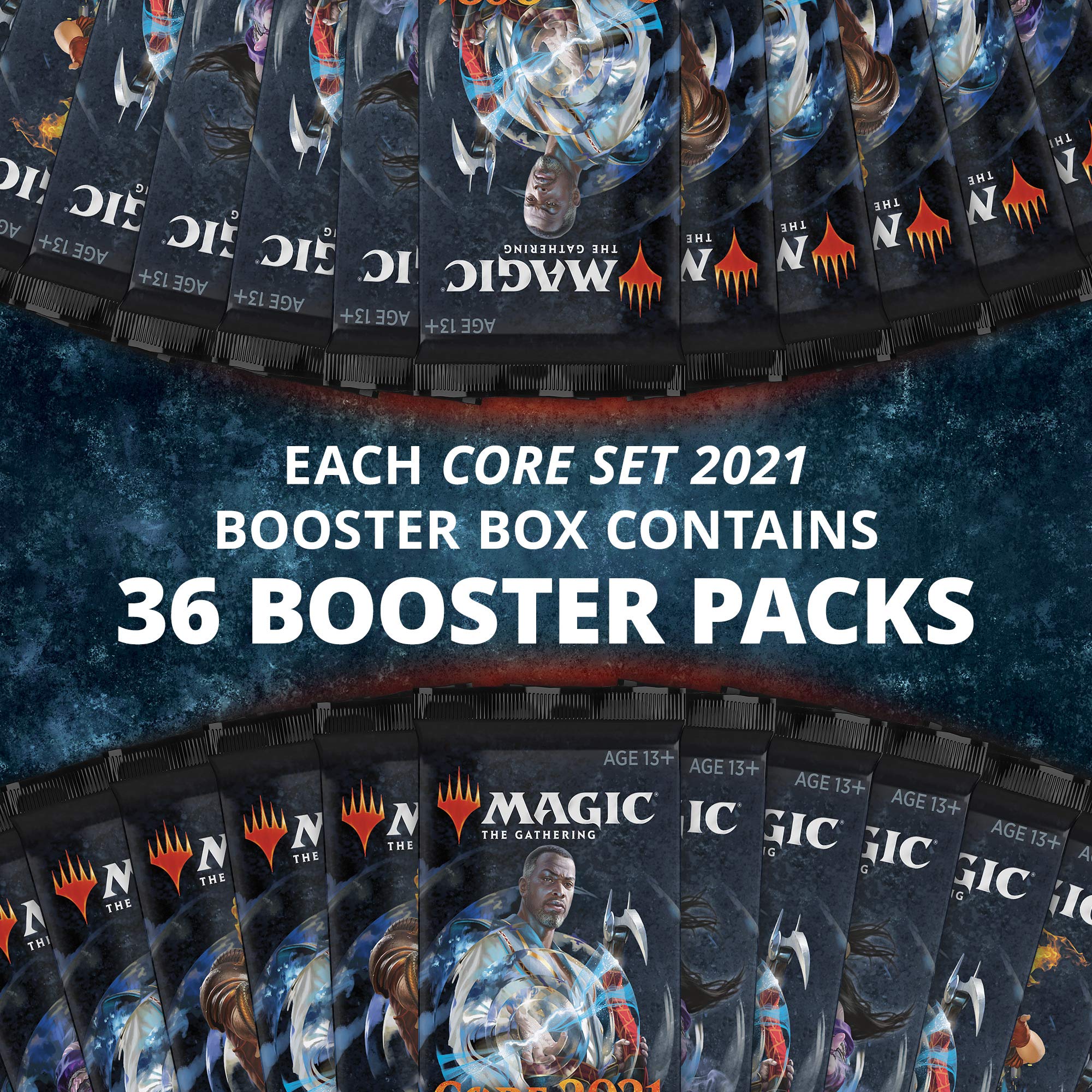 Magic: The Gathering Core Set 2021 (M21) Draft Booster Box - 36 Booster Packs (540 Cards) | Latest MTG Expansion for Collectors & Players | Perfect for Draft Tournaments, Game Nights & Card Trading
