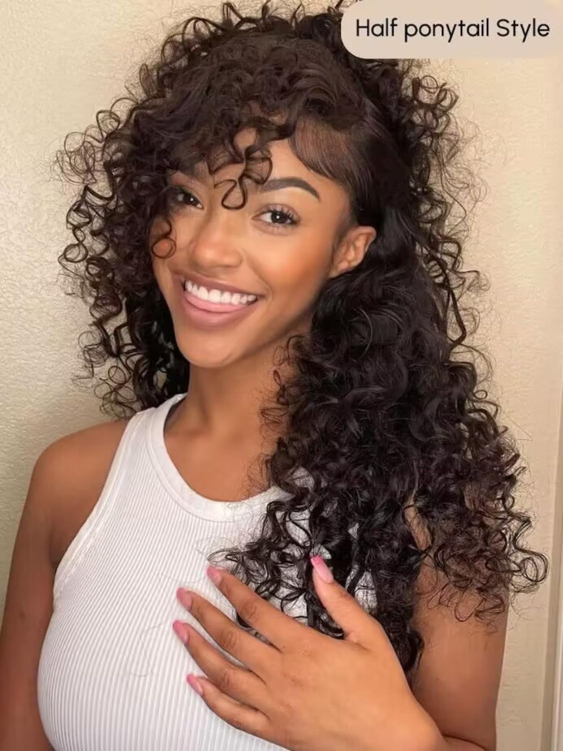 UNICE Bye Bye Knots Glueless Wig - Pre Plucked Water Wave 7x5 Lace Front Human Hair Wig (150% Density, 24 Inch) - Wet & Wavy No Glue Lace Wig for Easy Wear & Natural Look | Perfect for Daily Use, Parties & Special Occasions