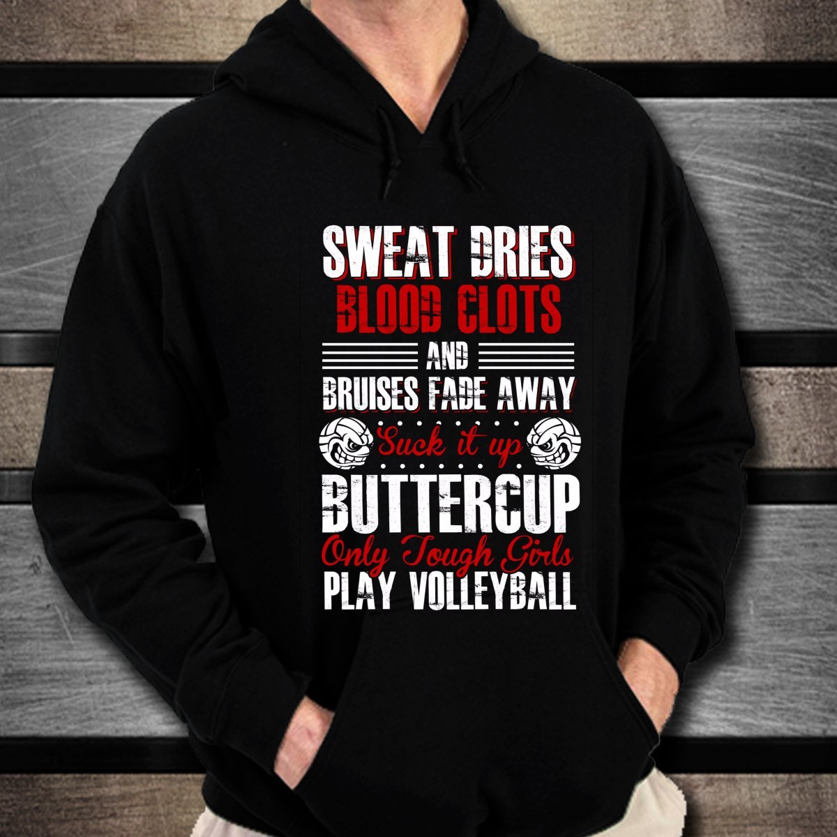 Kangarooze Women's Volleyball Hoodie - Tough Girls Play Apparel - Soft & Comfortable Pullover for Training, Games & Team Spirit