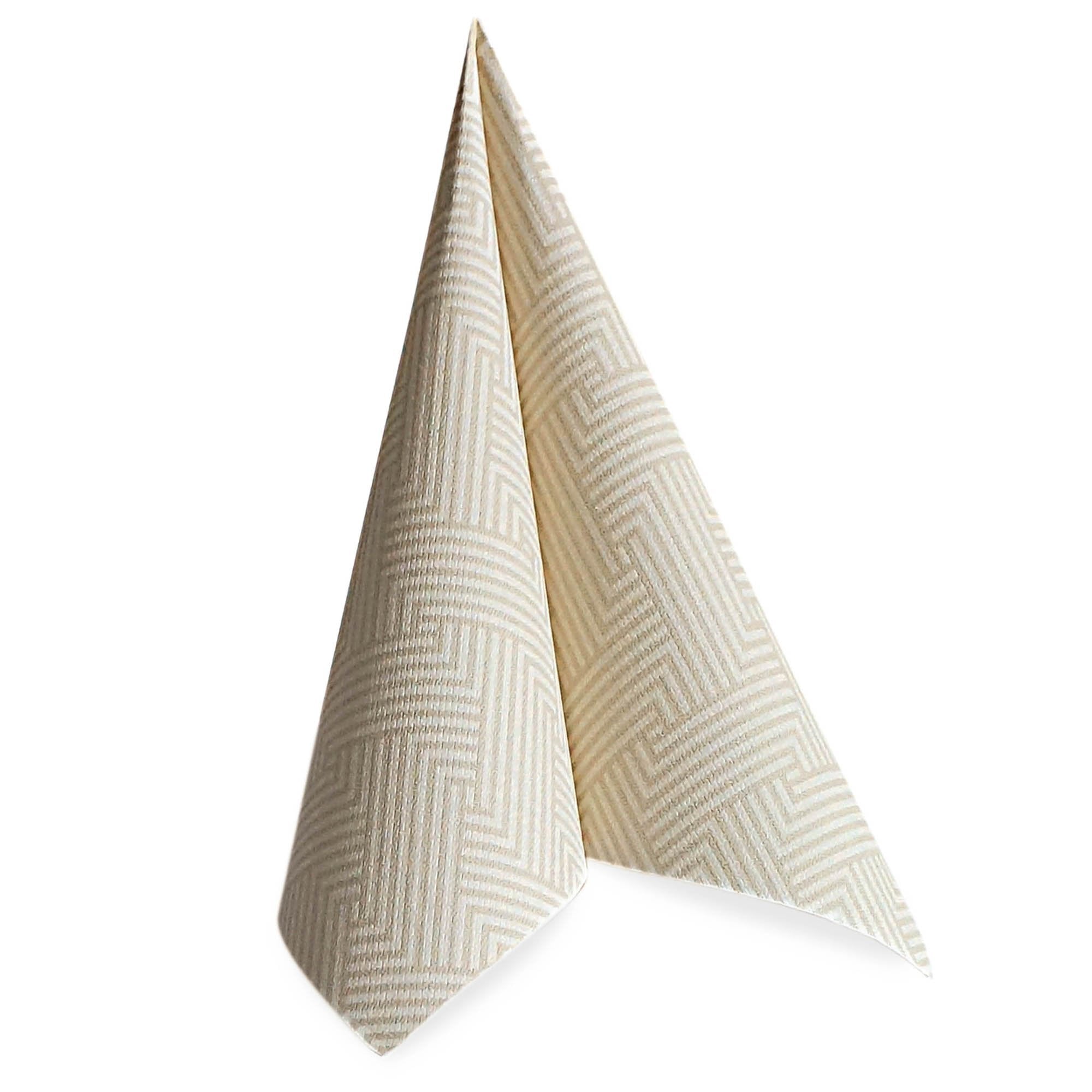 Premium Linen-Like Disposable Paper Napkins - Soft & Elegant Cream Dinner Napkins (50 Count) - Perfect for Parties, Weddings & Formal Dining Events