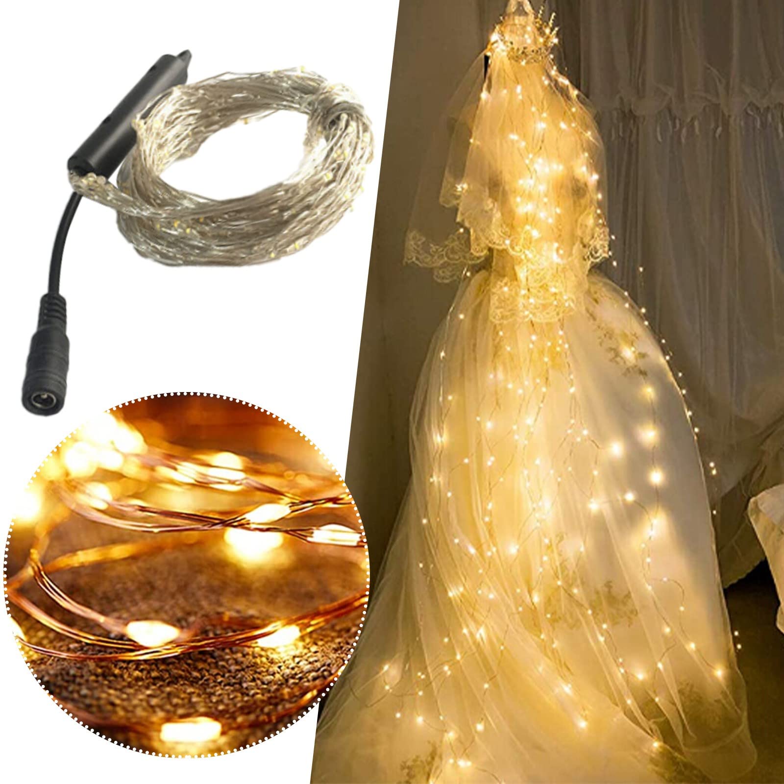 Waterproof Solar LED Copper Wire Tree Lamp - Outdoor Christmas & Wedding Decoration - Perfect for Garden, Patio, and Party Lighting