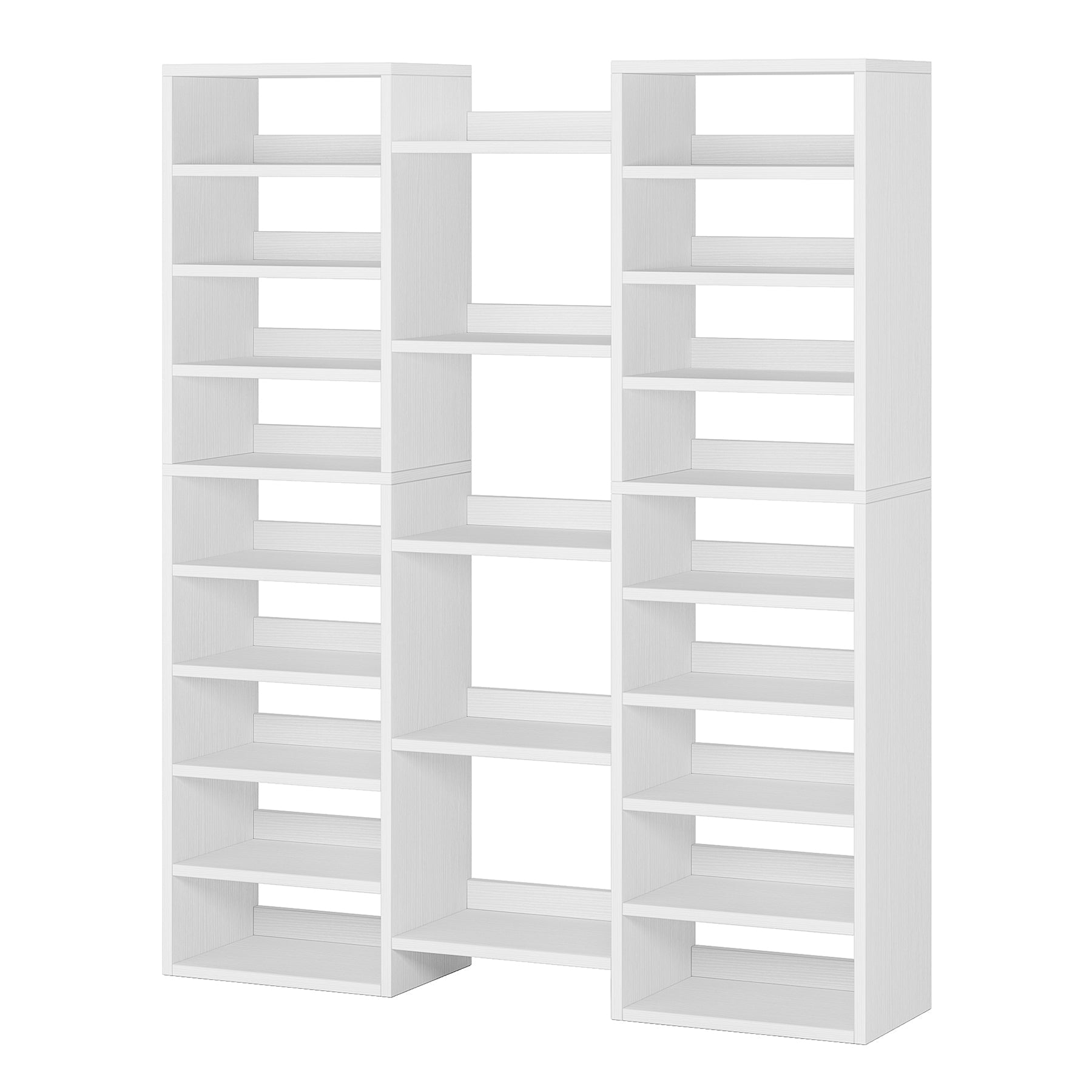 Wooden Shoe Rack - Freestanding Shoe Organizer with 23 Storage Shelves for Entryway, Closet & Mudroom Organization | Space-Saving Shoe Storage Solution for Home & Office