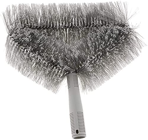 KR STORE Triangle Cobweb Brush - Ceiling Fan & Corner Duster Cleaner - Grey Cleaning Tool for Home, Office, and Hard-to-Reach Areas