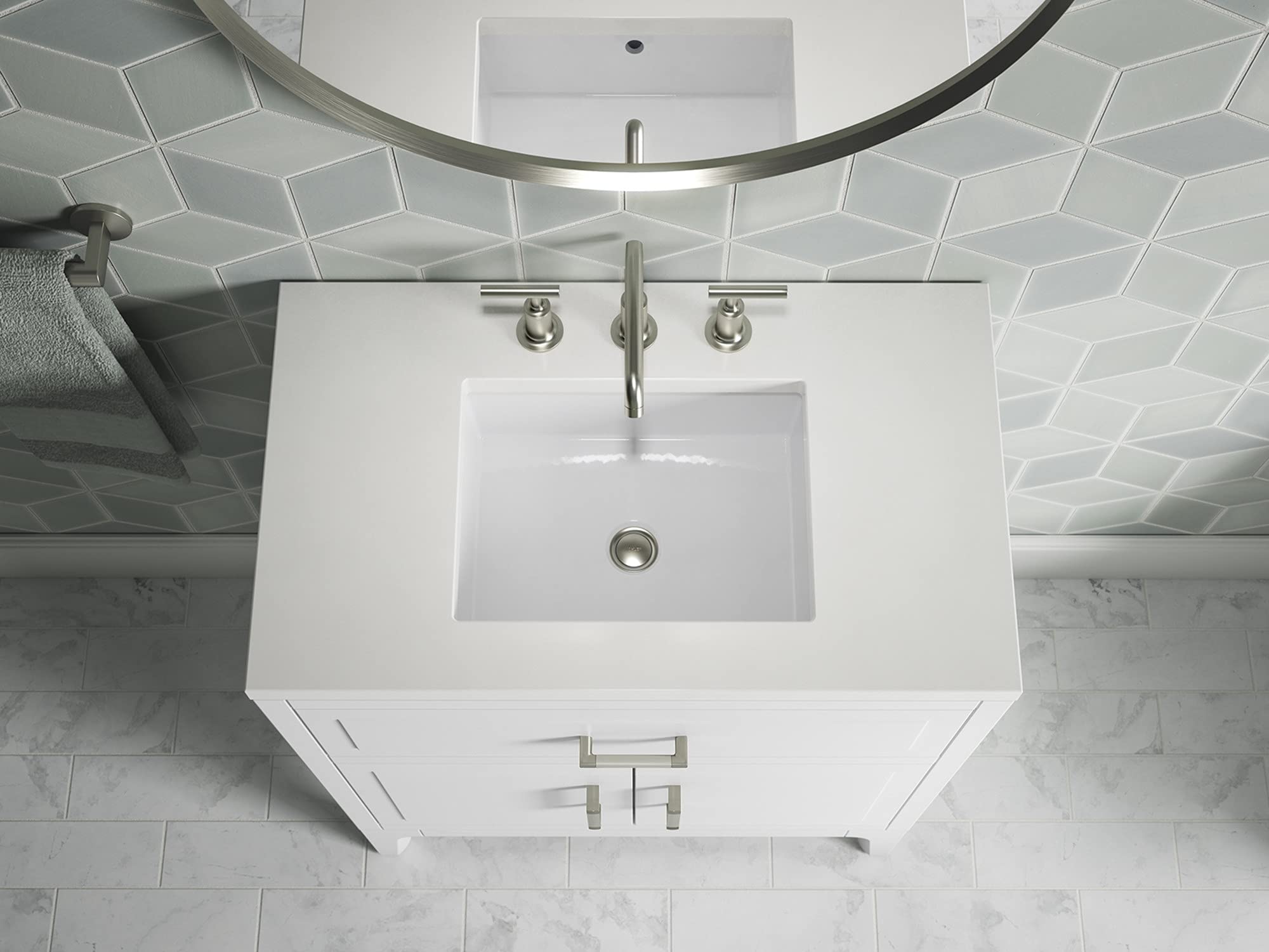 KOHLER Seer 30-inch Bathroom Vanity Set with Sink & Mirror - Modern Bathroom Storage Solution for Small Spaces