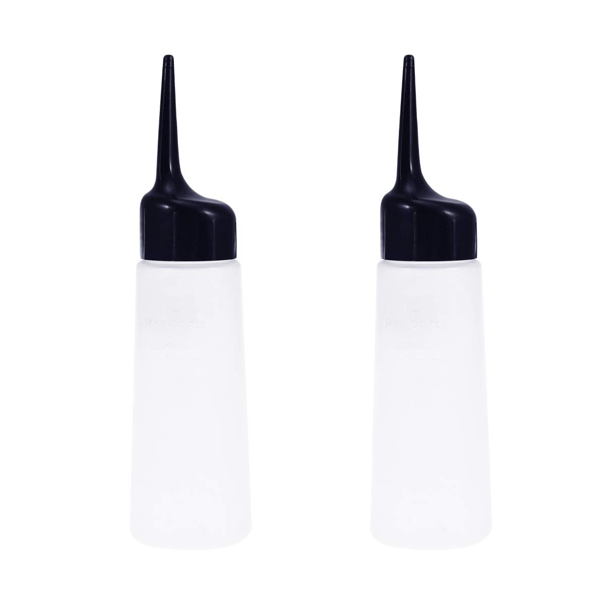 DOITOOL 2 Pack Refillable Plastic Shampoo Bottles for Salon & Home - Large Capacity Hairdressing Spray Containers for Shampoo, Conditioner & Styling Products (White) - Perfect for Hair Stylists, Barbershops & DIY Hair Care