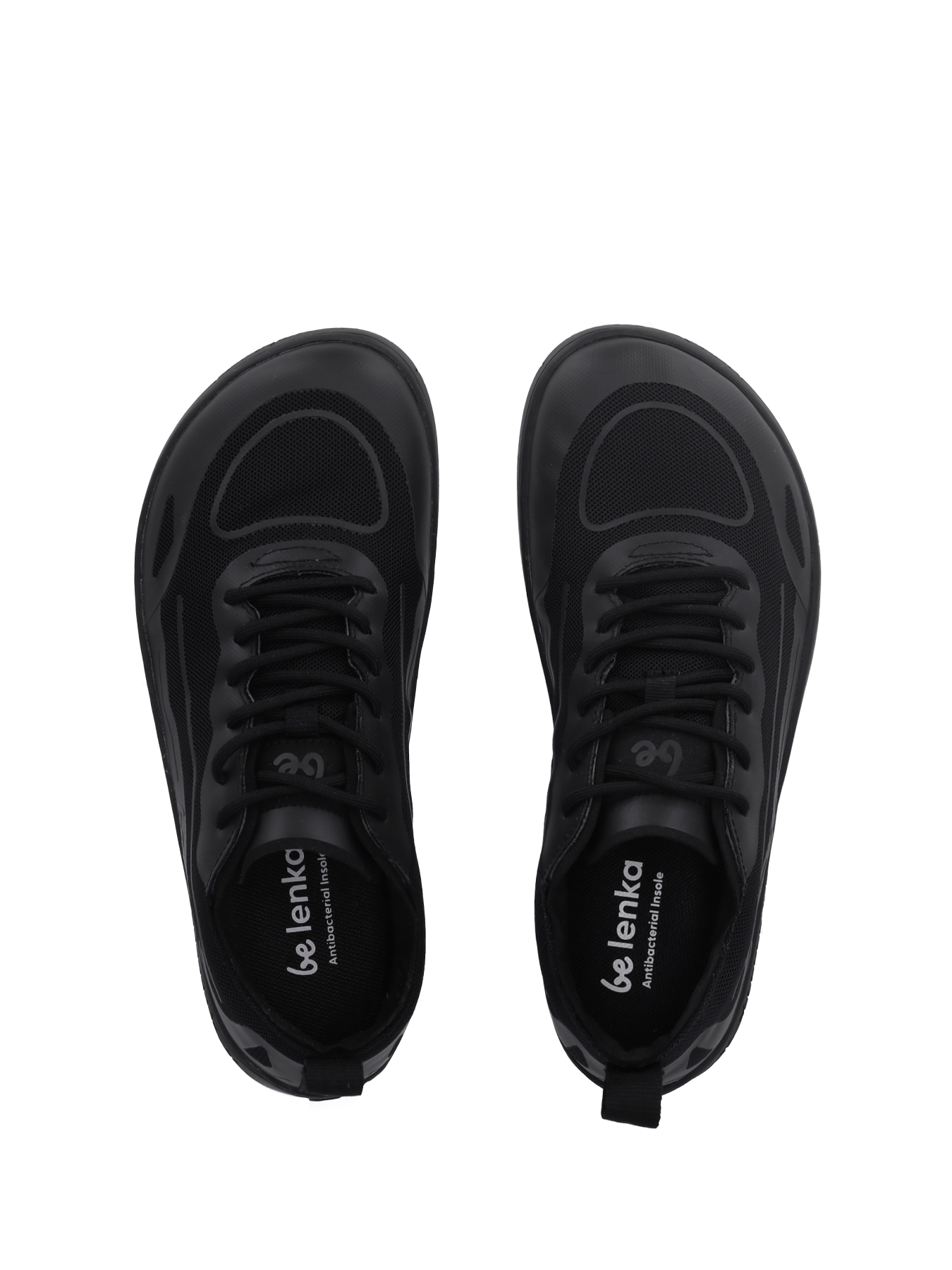 Barefoot Sneakers for Men & Women - Be Lenka Velocity All Black Minimalist Shoes | Lightweight & Flexible for Running, Walking & Gym Workouts