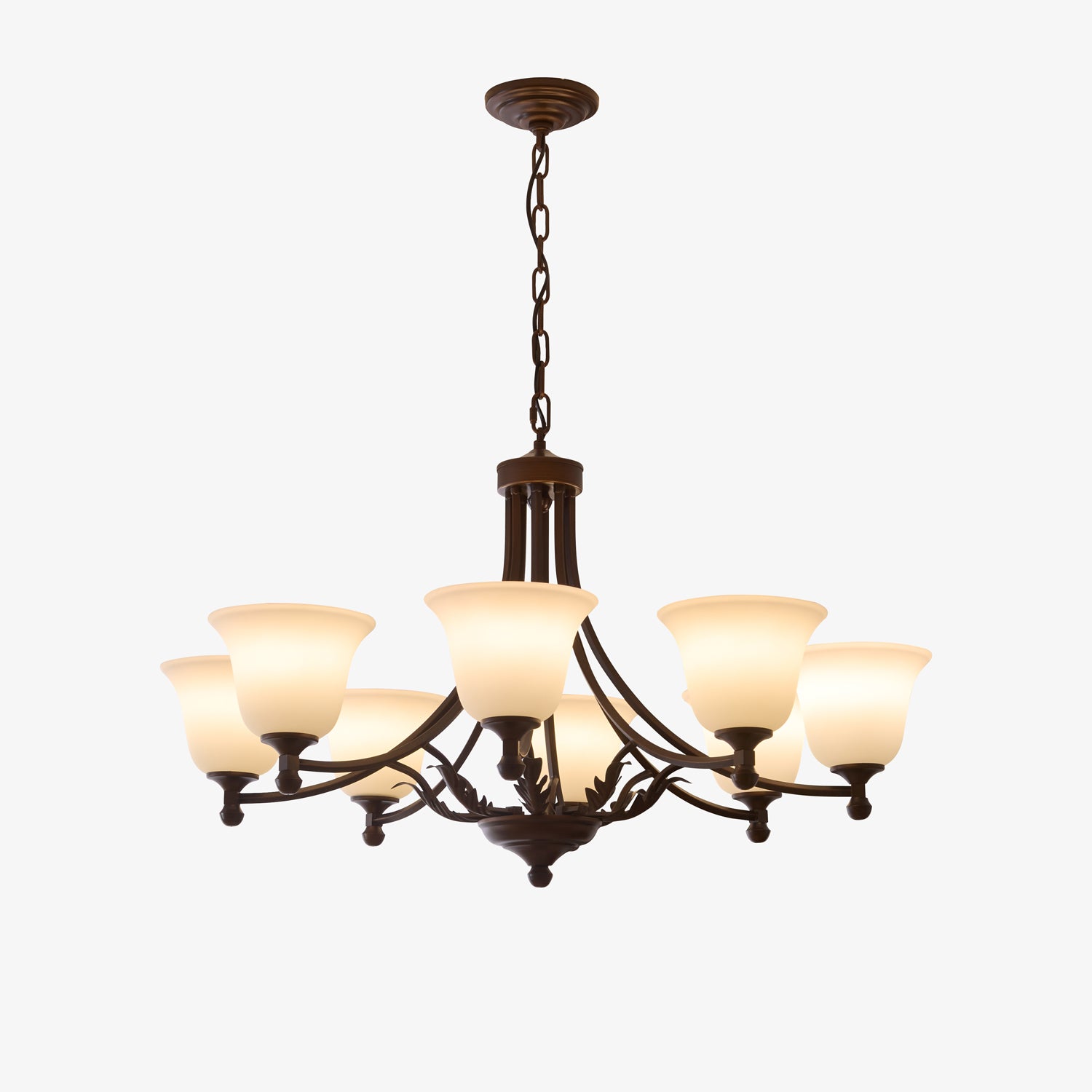 Aveline Bloom Crystal Chandelier - Elegant Floral Ceiling Light Fixture for Dining Room, Bedroom & Living Room Decor | Modern Home Lighting Solution