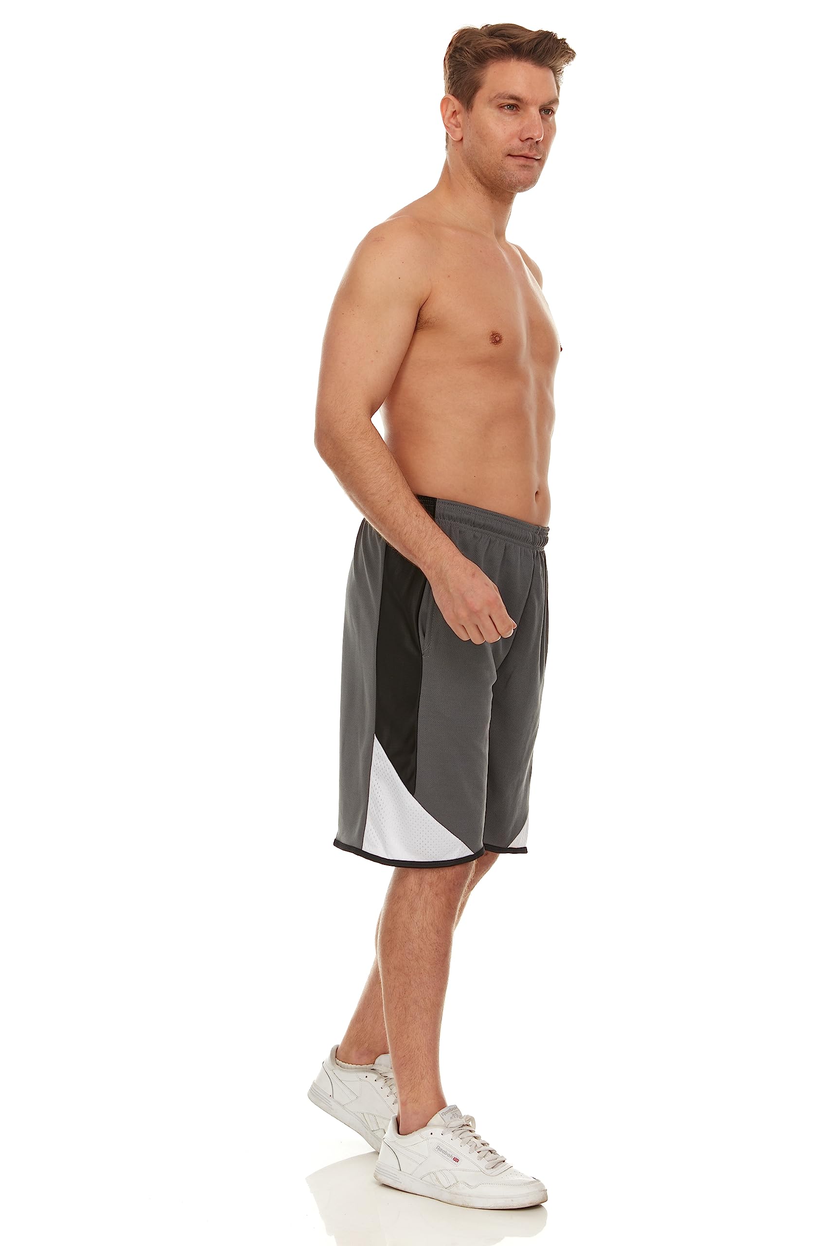 Men's Basketball Shorts with Pockets - 4 Pack Athletic Performance Gym Shorts for Workout & Training | Breathable Comfort for Basketball, Running, and Casual Wear