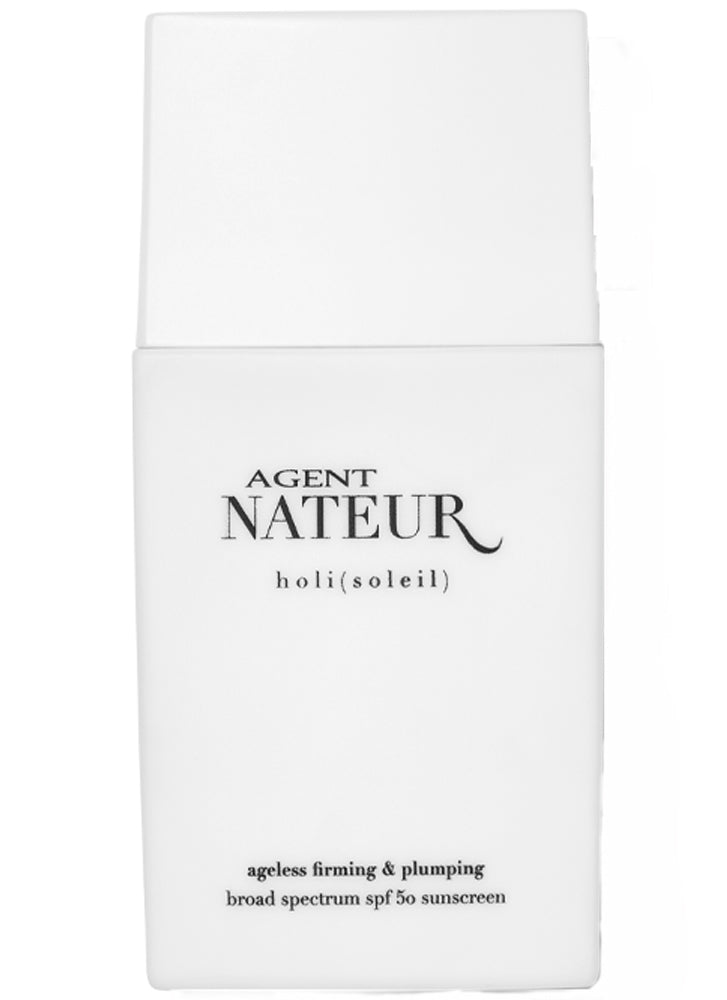 Agent Nateur Holi Soleil Ageless Firming & Plumping SPF 50 Sunscreen - Anti-Aging Face Moisturizer with Hyaluronic Acid & Vitamin C - Perfect for Daily Sun Protection & Beach Days