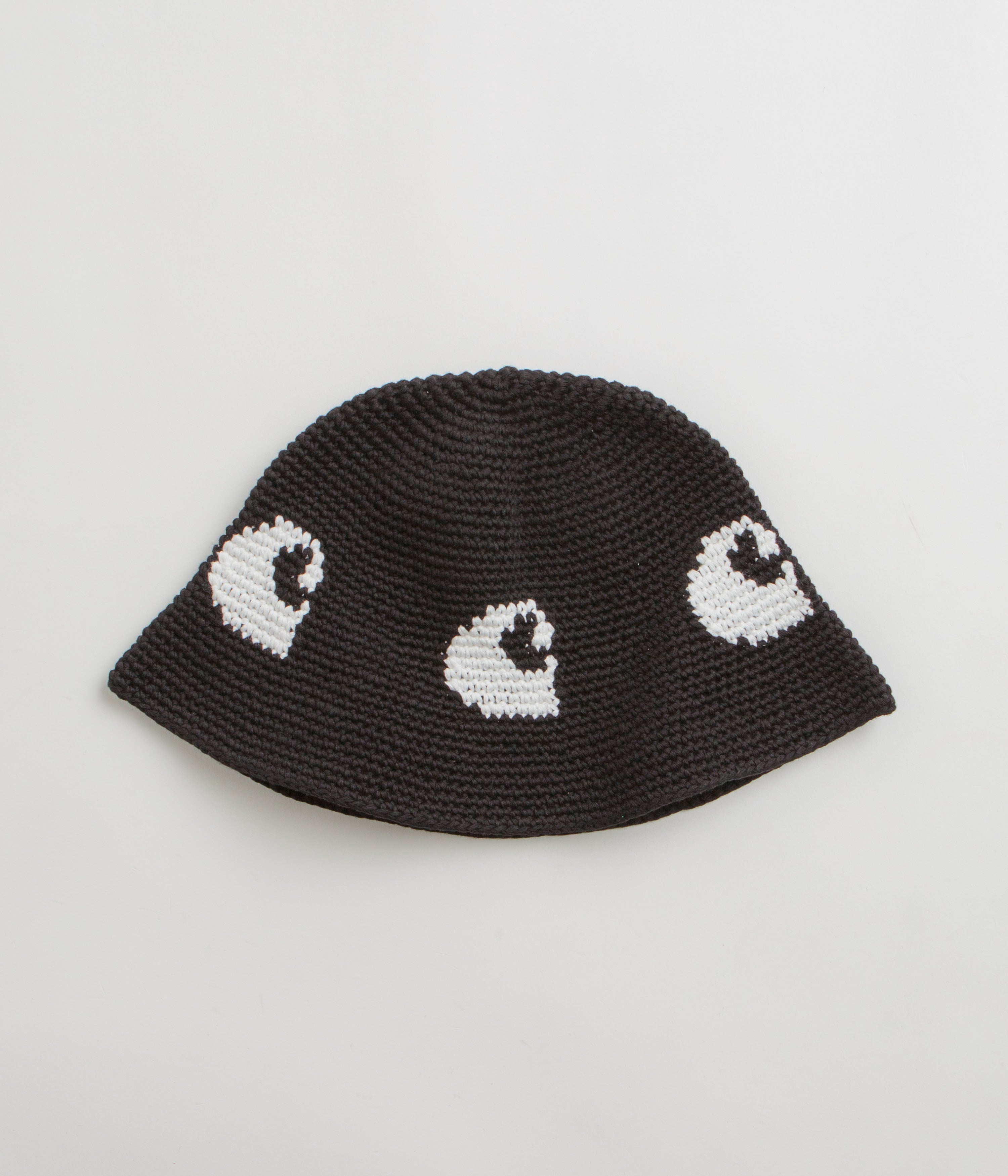 Carhartt Cane Bucket Hat for Men & Women - Black & White Sun Hat for Outdoor, Fishing, Hiking, and Beach Activities