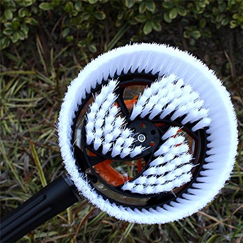 MeiBoAll Automatic Rotating Car Wash Brush with Long Handle & Soft Bristles – Gentle Car Cleaning Tool for Cars, SUVs, Trucks & RVs – Perfect for Hand Washing, Detailing & Exterior Maintenance