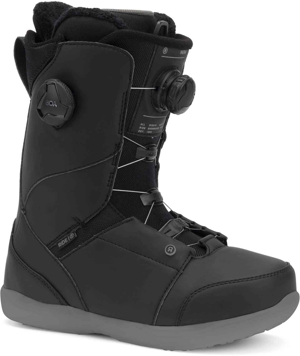 Ride Hera Women's Snowboard Boots - Black Size 6 | Waterproof Winter Snowboarding Boots for Women | Perfect for Ski Resorts & Mountain Adventures