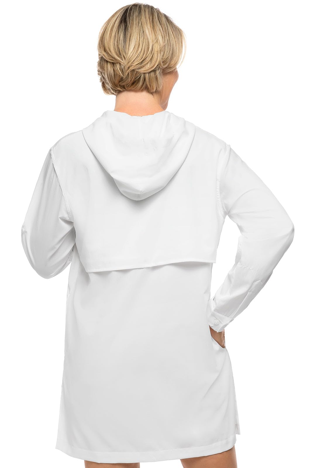 Coolibar UPF 50+ Women's Iztapa Beach Shirt - Sun Protective Long Sleeve Shirt for Women, Lightweight UV Protection Swim Cover Up - Perfect for Beach, Pool, Travel & Outdoor Activities