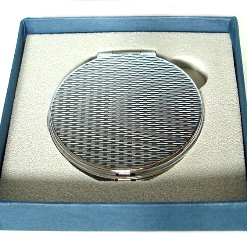 Pearl Compact Mirror 2X/1X Magnification - Travel Makeup Mirror for Women, Gift for Mom (Lotus Pink) - Perfect for Purses & Travel