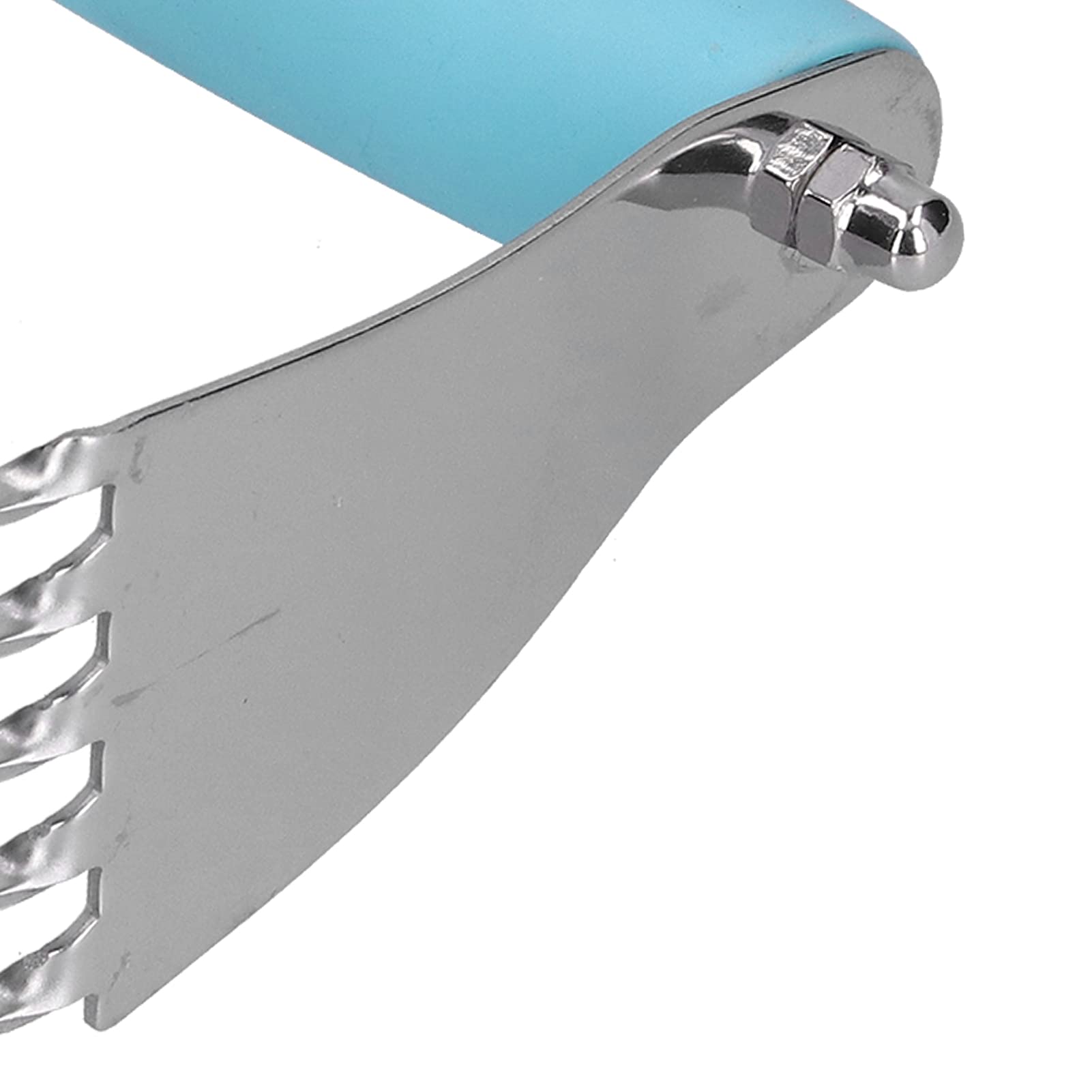 Professional Stainless Steel Pastry Blender - Heavy Duty Dough Cutter with Soft Grip Handle for Baking Pies, Cakes, Cookies & Pastries | Perfect for Home Bakers & Professional Chefs (Blue)