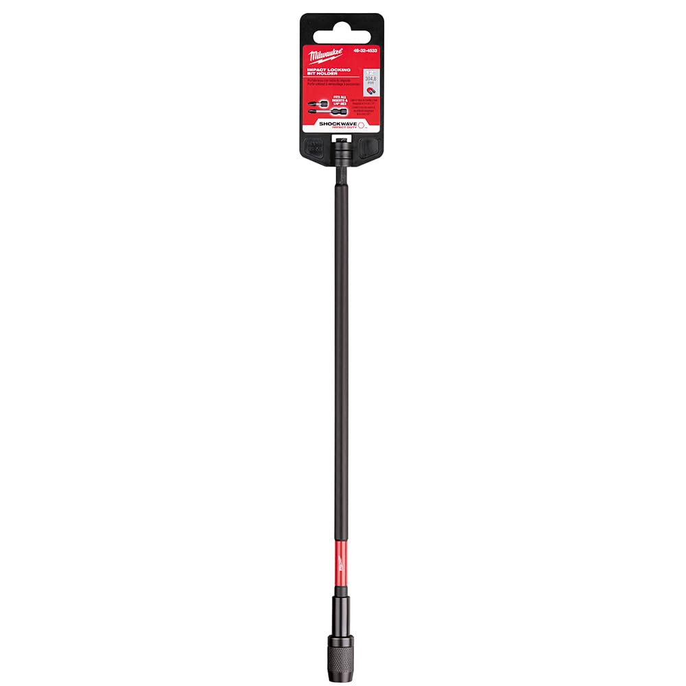 Milwaukee Electric Tools 48-32-4533 12-Inch Locking Bit Holder - Secure Tool Accessory for Drilling, Fastening & Construction Projects