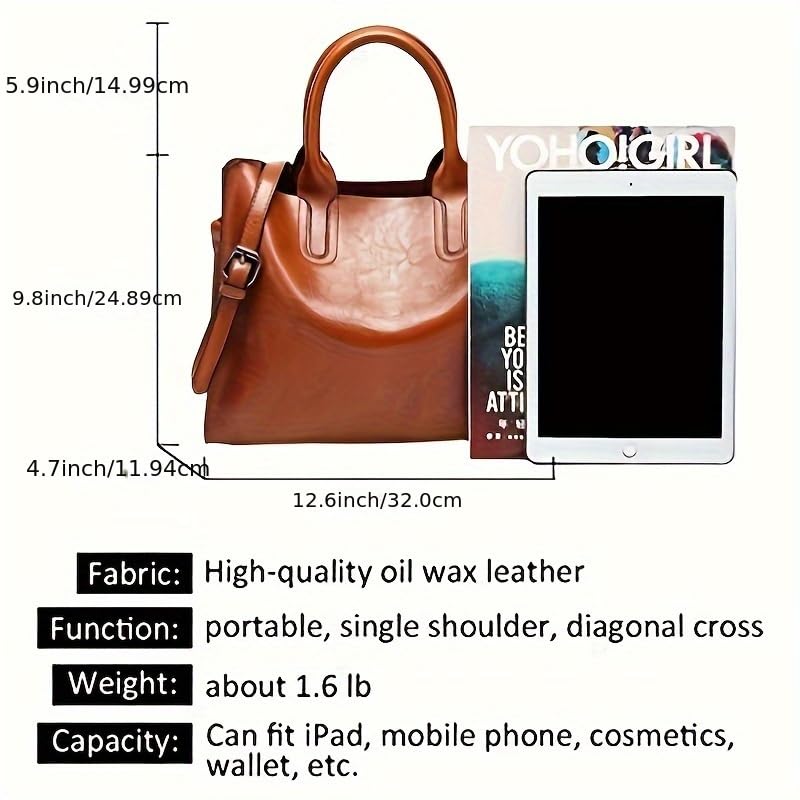 Stylish Women's Leather Handbags - Top Handle Satchel & Tote Purses for Ladies | Fashionable Work Bag, Travel & Everyday Use