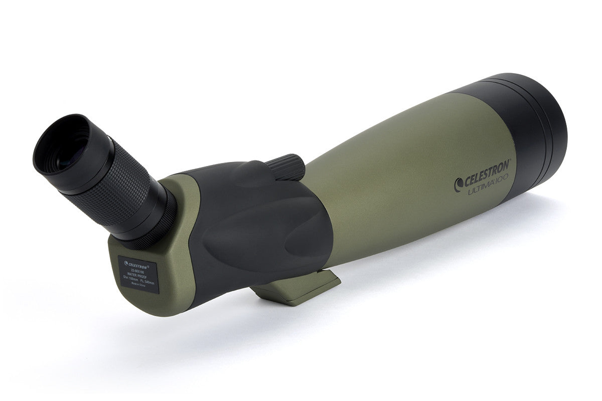 Celestron Ultima 22 66X100mm Angled Zoom Spotting Scope - High Power Bird Watching & Hunting Telescope for Long Range Viewing | Perfect for Wildlife Observation, Target Shooting & Outdoor Adventures