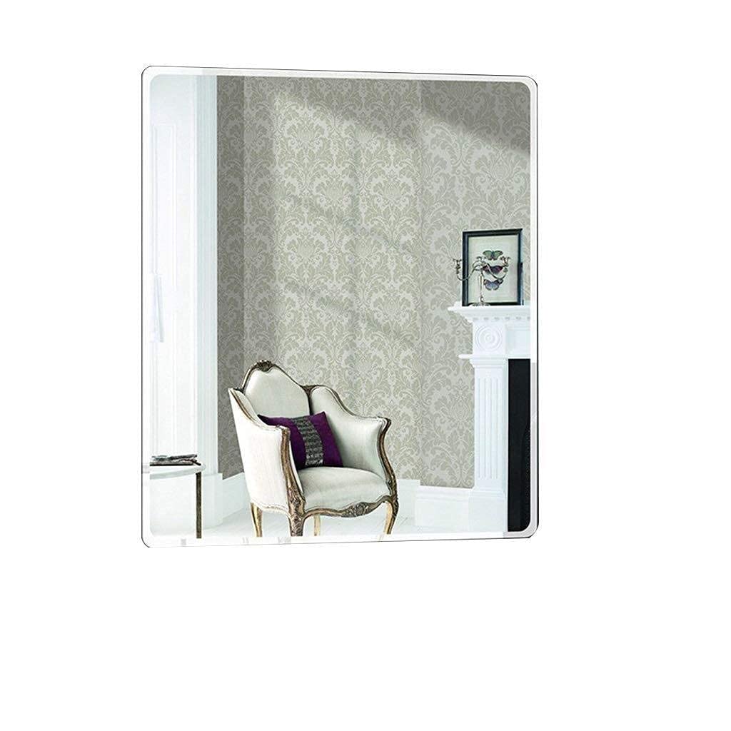 FMOGE Frameless Wall-Mounted Vanity Mirror - HD Makeup Mirror with Straight Edge for Bathroom, Bedroom & Dressing Room | Decorative Wall Mirror for Home Decor & Personal Grooming